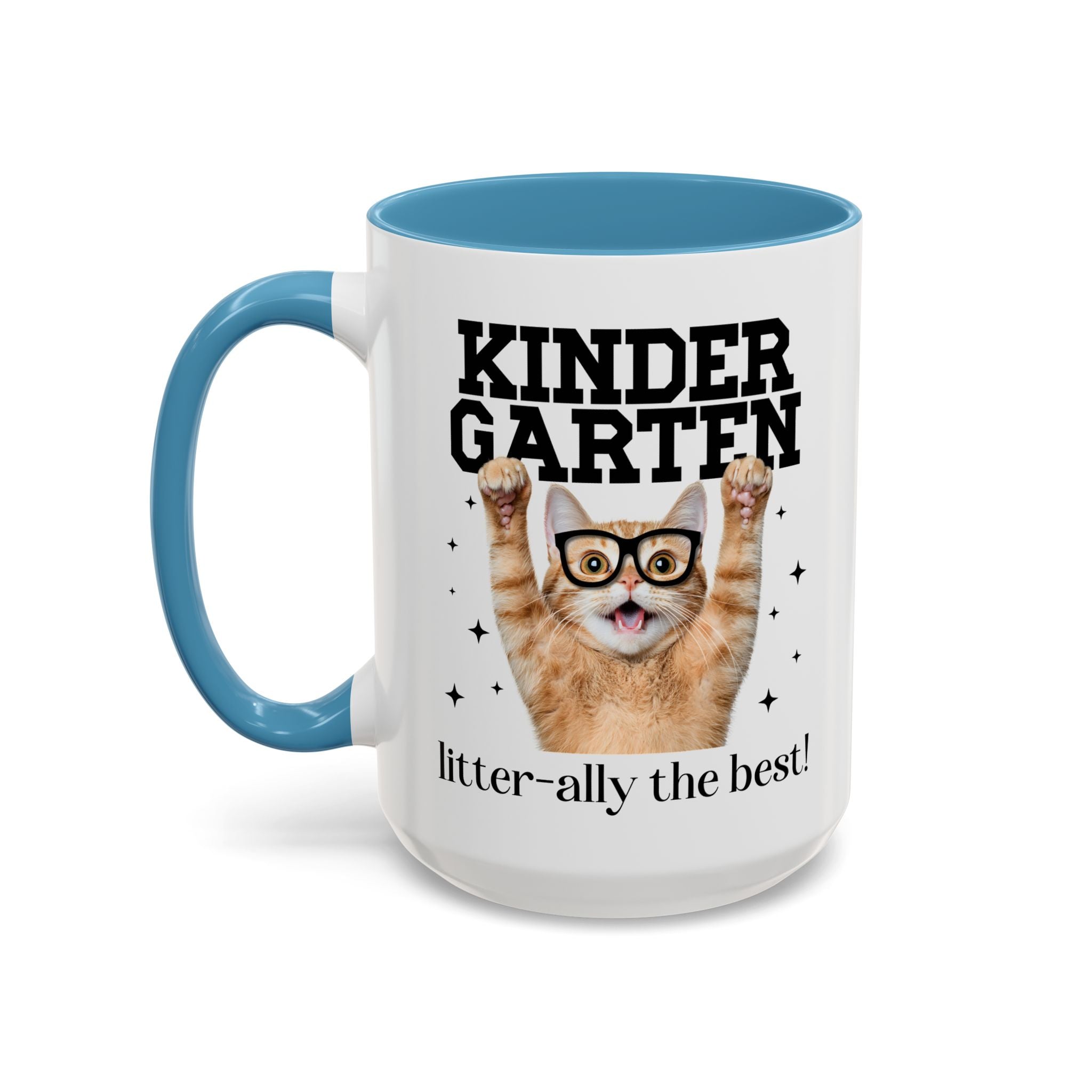 Kindergarten Teacher Cat Lover Coffee Mug - Opal and June