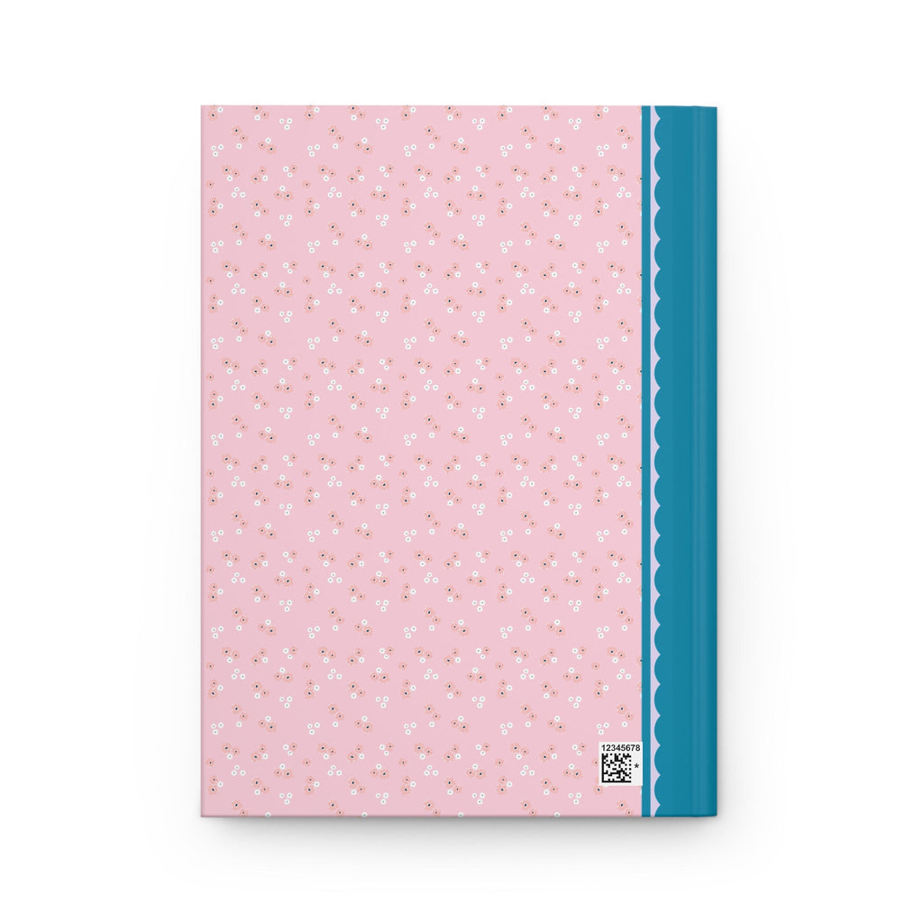 Kindergarten Teacher Flower Notebook with Floral Apple, Cute Cottagecore Gift with Bees, Soft Girl Style Kindergarten Back to School Journal - Opal and June