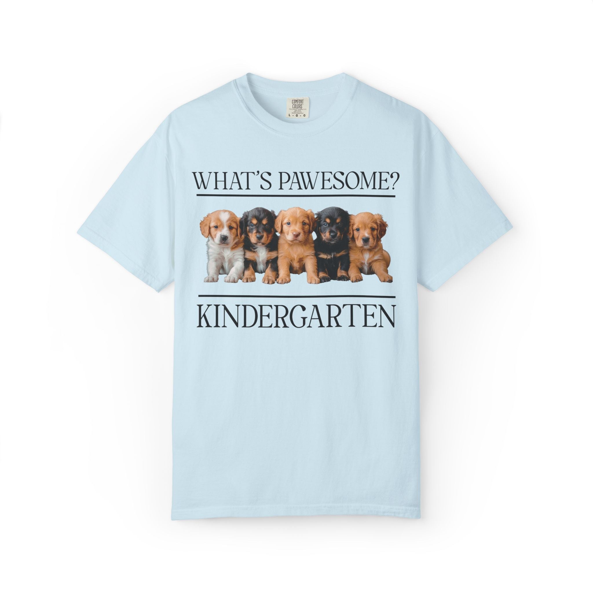Kindergarten Teacher Puppy Tee Shirt: What's Pawesome? - Opal and June