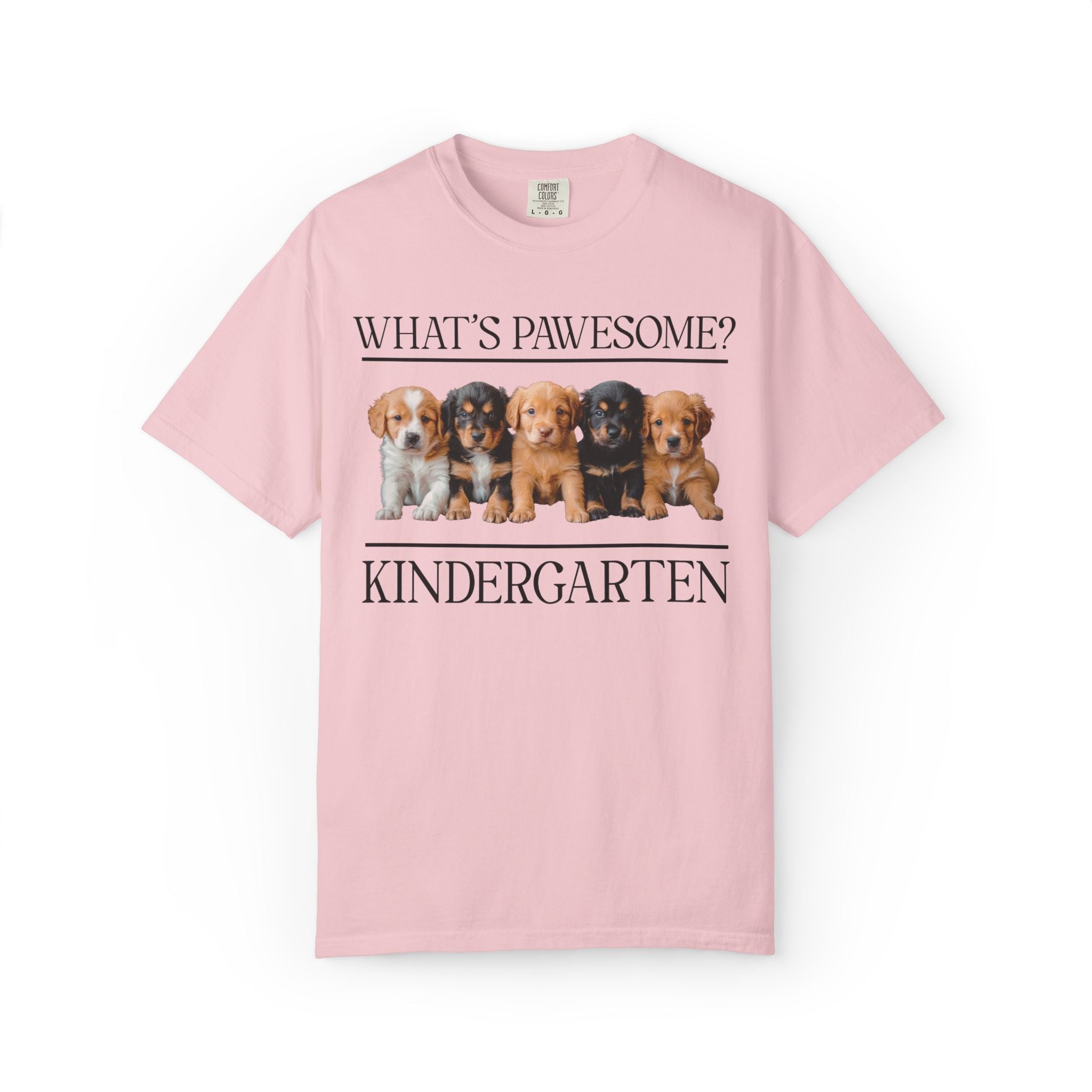 Kindergarten Teacher Puppy Tee Shirt: What's Pawesome? - Opal and June