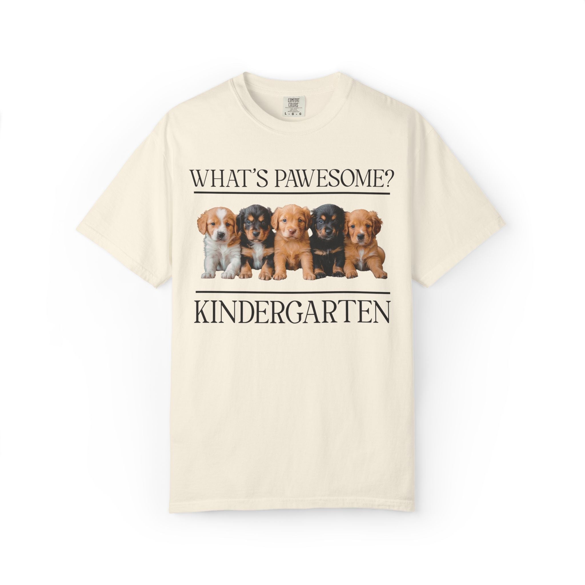Kindergarten Teacher Puppy Tee Shirt: What's Pawesome? - Opal and June