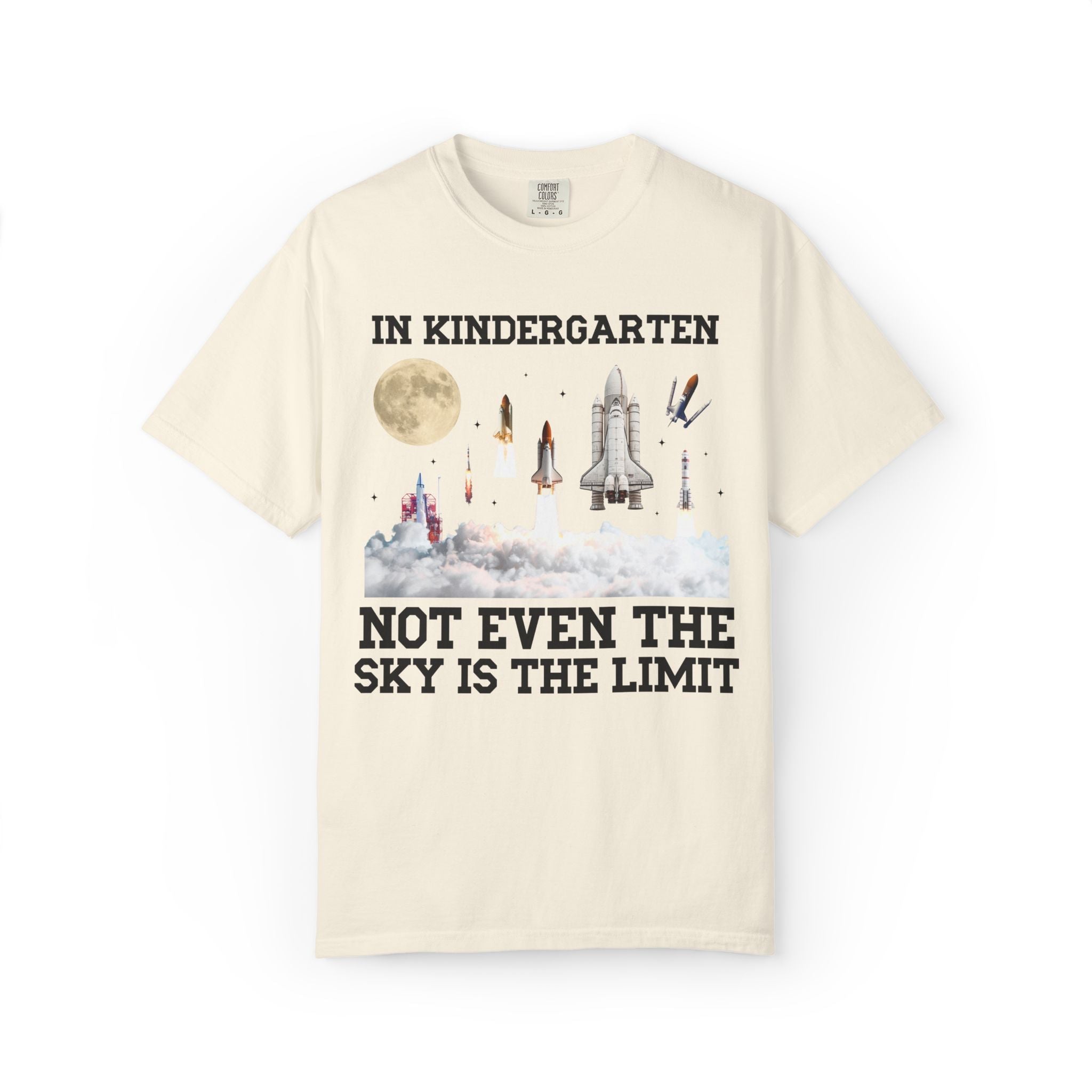Kindergarten Teacher Space Lover Tee Shirt with Rocket Ships - Opal and June