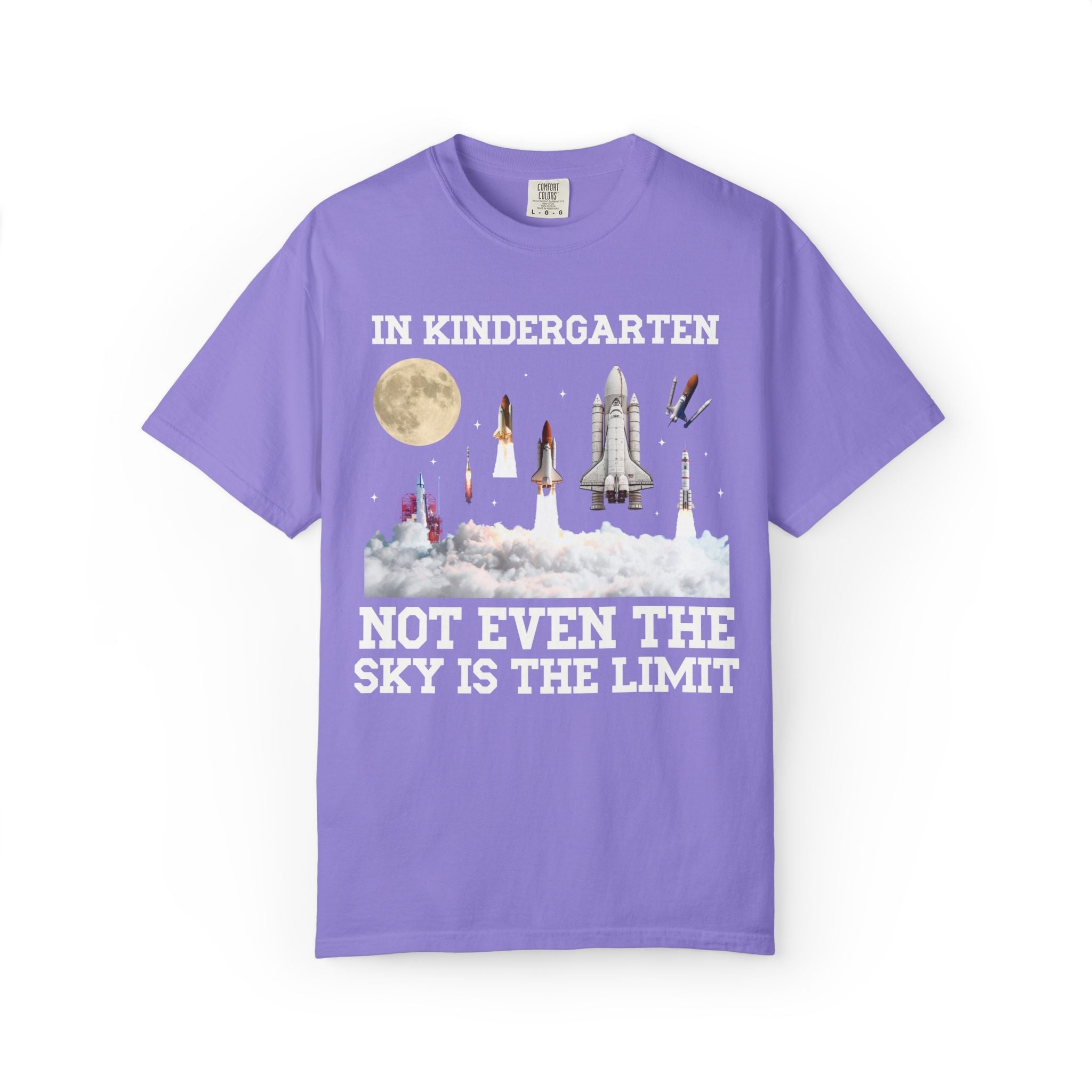 Kindergarten Teacher Space Lover Tee Shirt with Rocket Ships - Opal and June