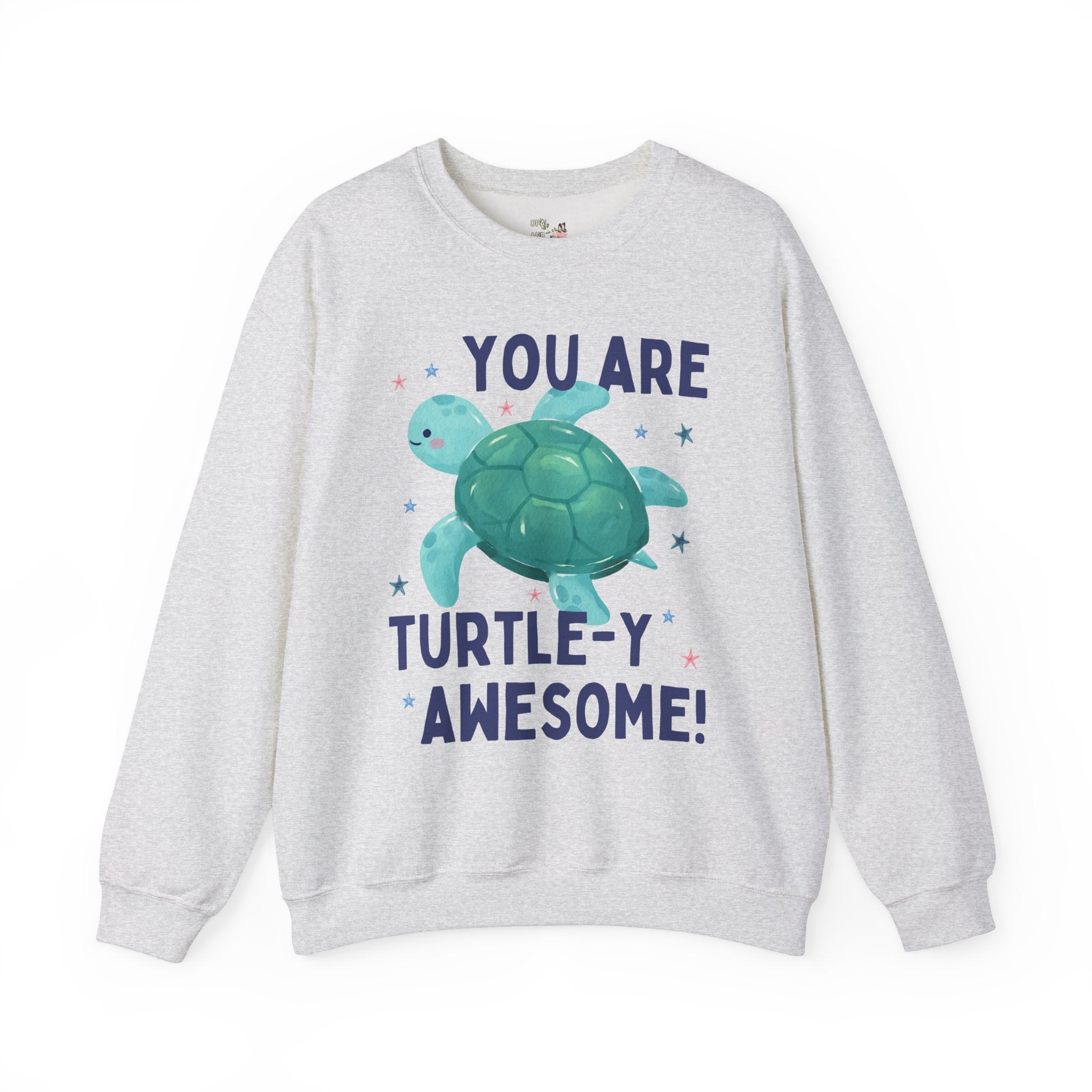 Kindergarten Teacher Sweatshirt, Teacher Who Loves Turtles: You Are Turtle - y Awesome!, Positive Affirmation, Funny Science Teacher Crewneck - Opal and June
