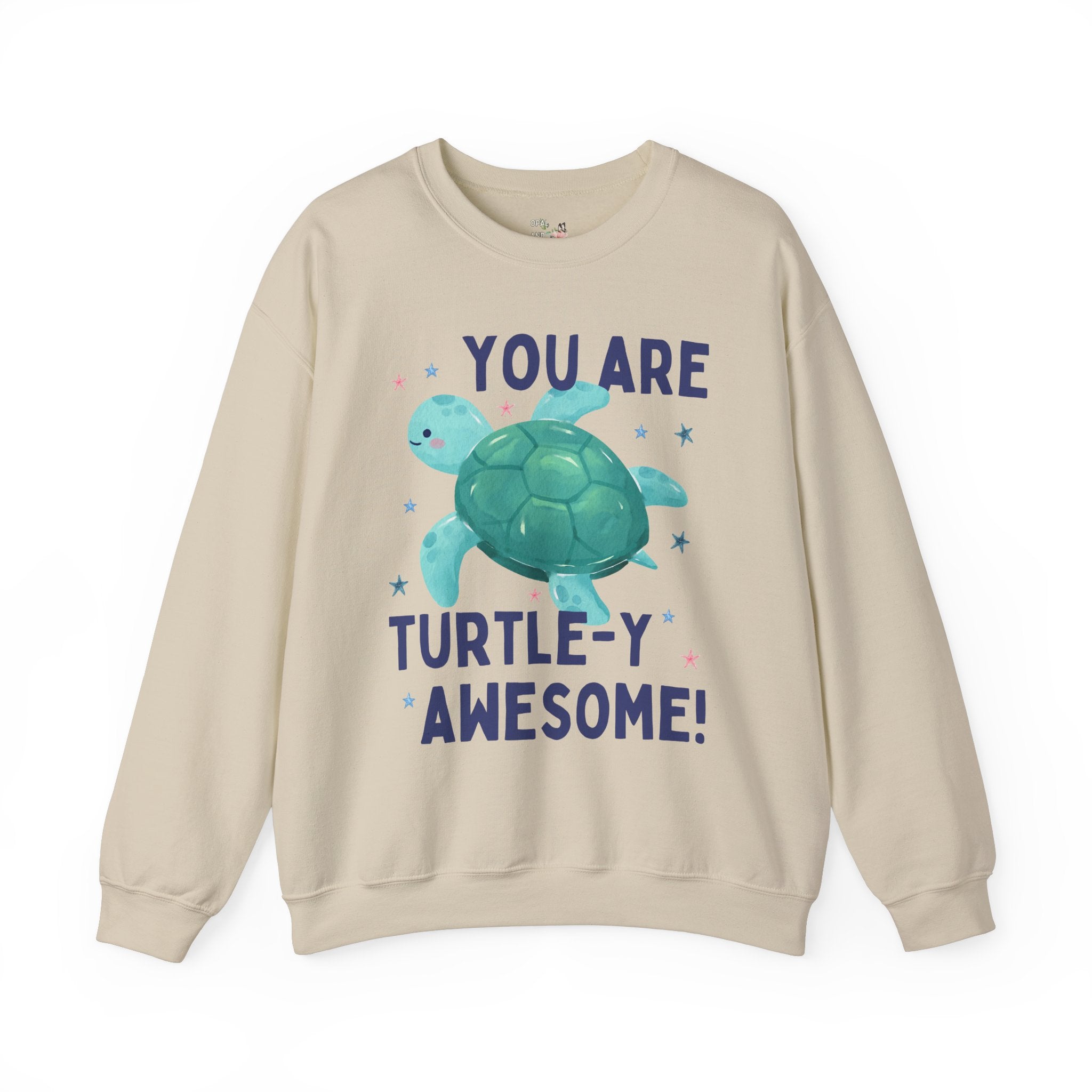 Kindergarten Teacher Sweatshirt, Teacher Who Loves Turtles: You Are Turtle - y Awesome!, Positive Affirmation, Funny Science Teacher Crewneck - Opal and June