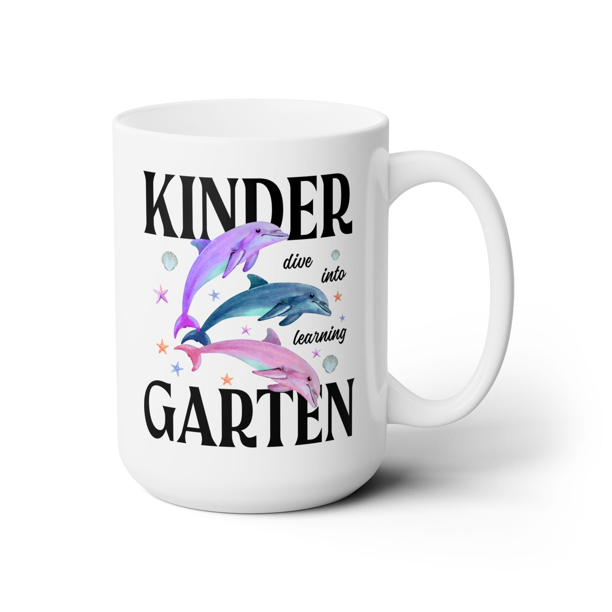Kindergarten Teacher Team Coffee Mug: Dive Into Learning - Opal and June