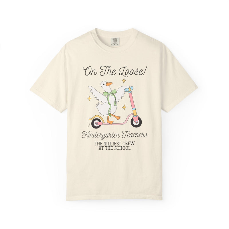 Kindergarten Teacher Tee Shirt for Back to School, Matching Meet the Teacher T-Shirt for First Day of School, Silly Goose Animal Lover Tee - Opal and June