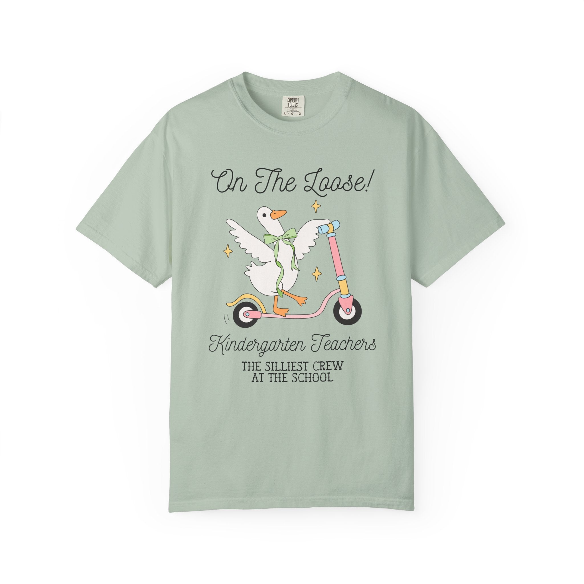 Kindergarten Teacher Tee Shirt for Back to School, Matching Meet the Teacher T-Shirt for First Day of School, Silly Goose Animal Lover Tee - Opal and June