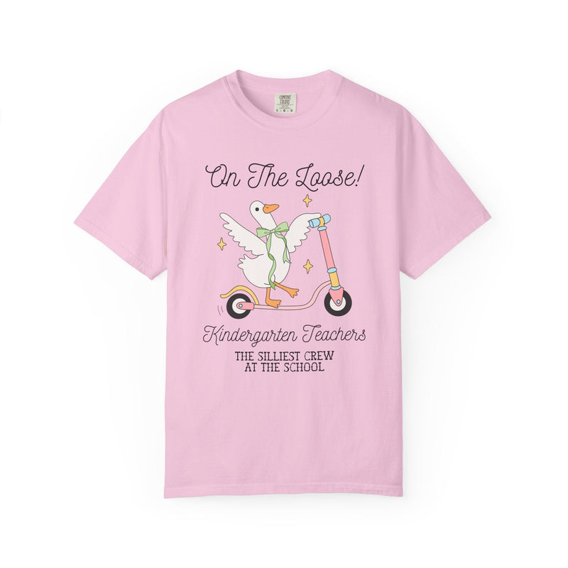 Kindergarten Teacher Tee Shirt for Back to School, Matching Meet the Teacher T-Shirt for First Day of School, Silly Goose Animal Lover Tee - Opal and June