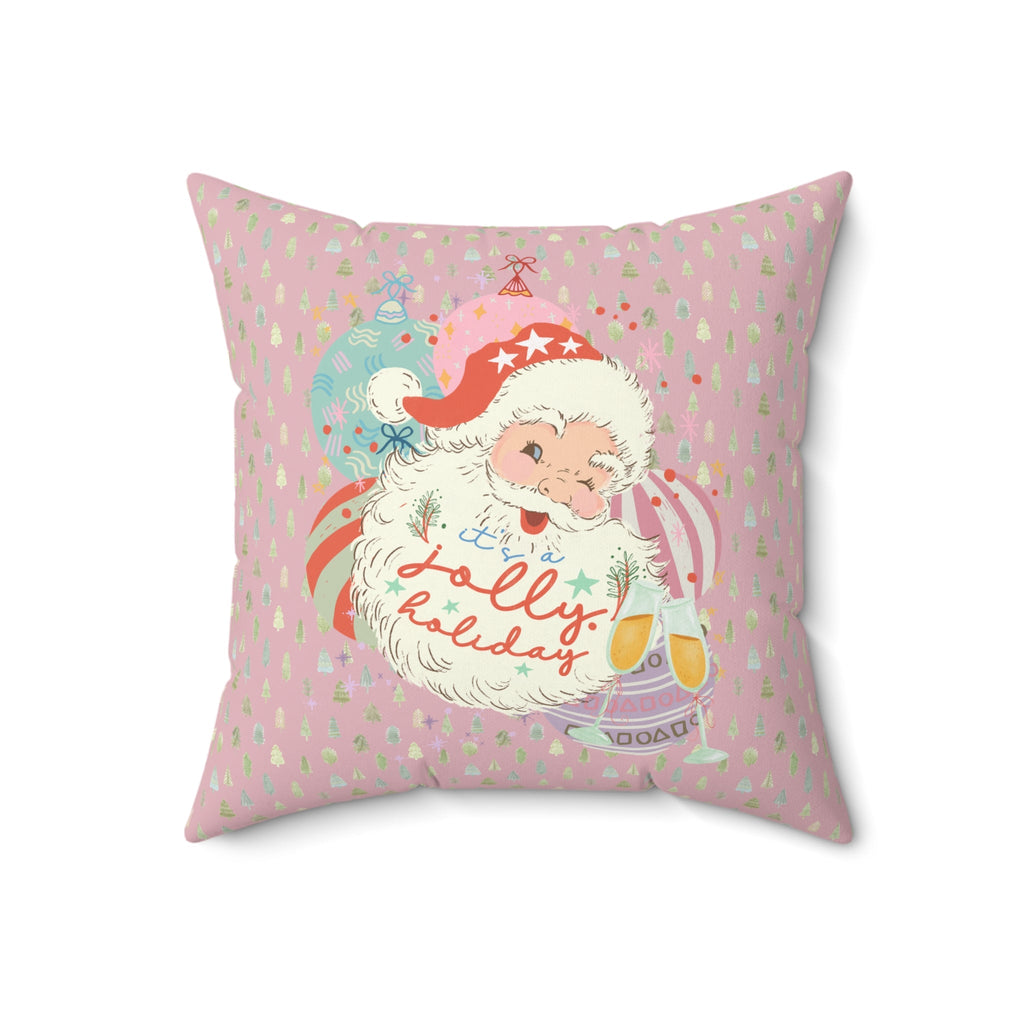 Kitschy Santa Christmas Pillow - Opal and June