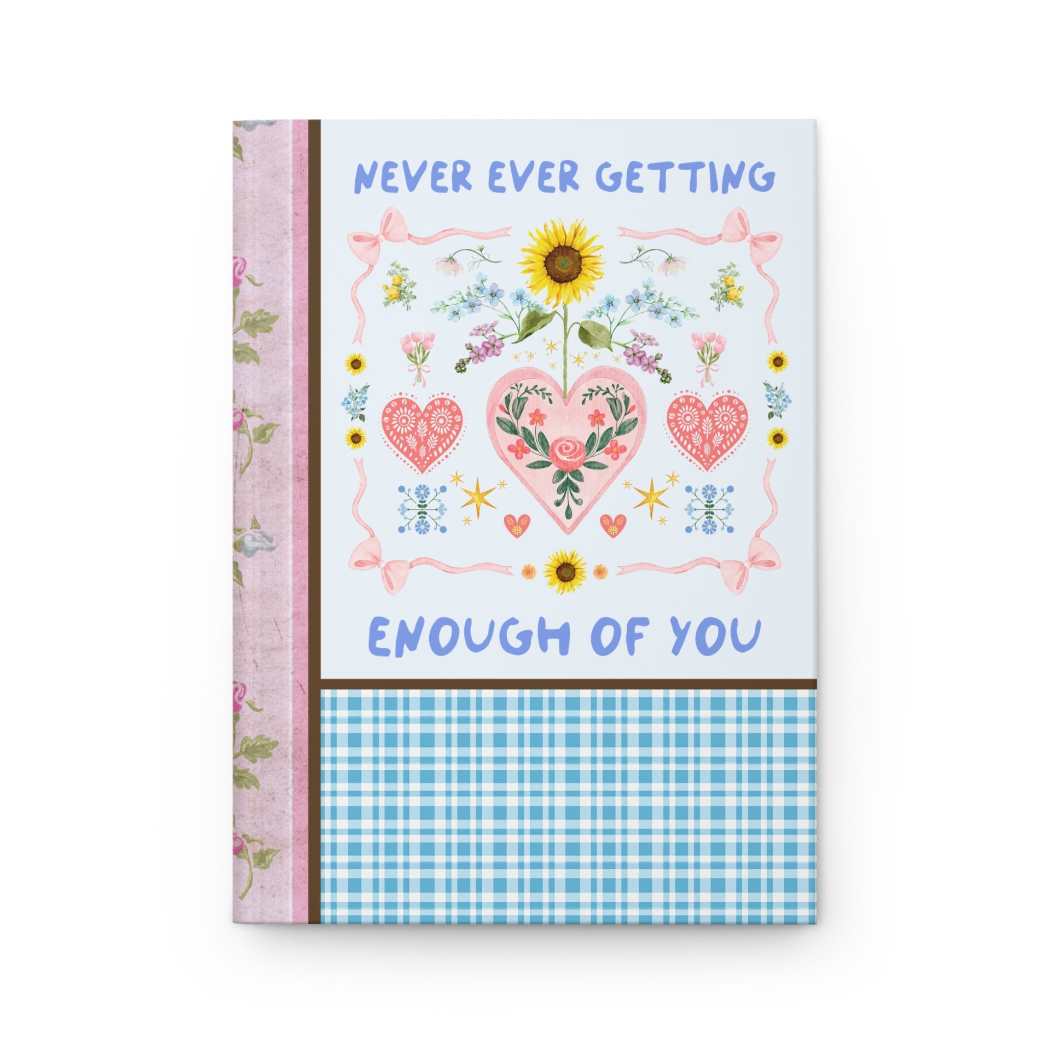 Kitschy Vow Book: Colorful Maximalist Unique Funky Wedding Gift for Bride and Groom, Anniversary Gift, Whimsical Floral Journal with Hearts - Opal and June