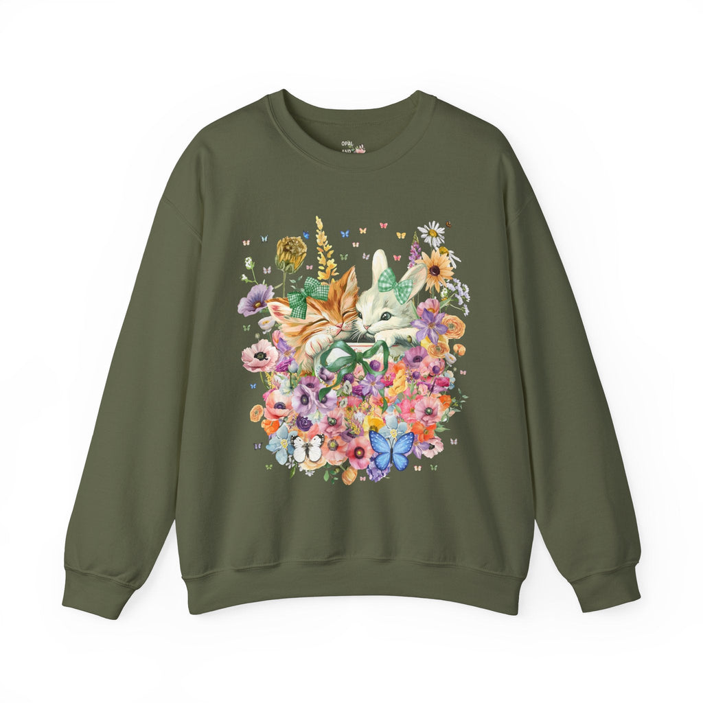 Kitten and Bunny Sweatshirt - Opal and June