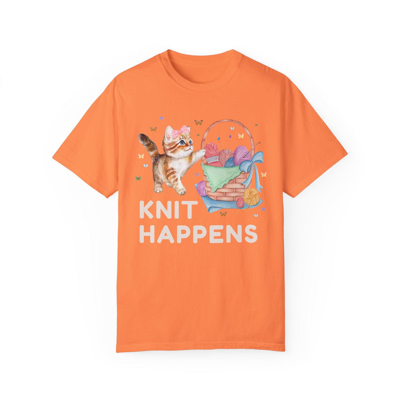 Knit Happens: 90s Aesthetic Cat Tee - Opal and June