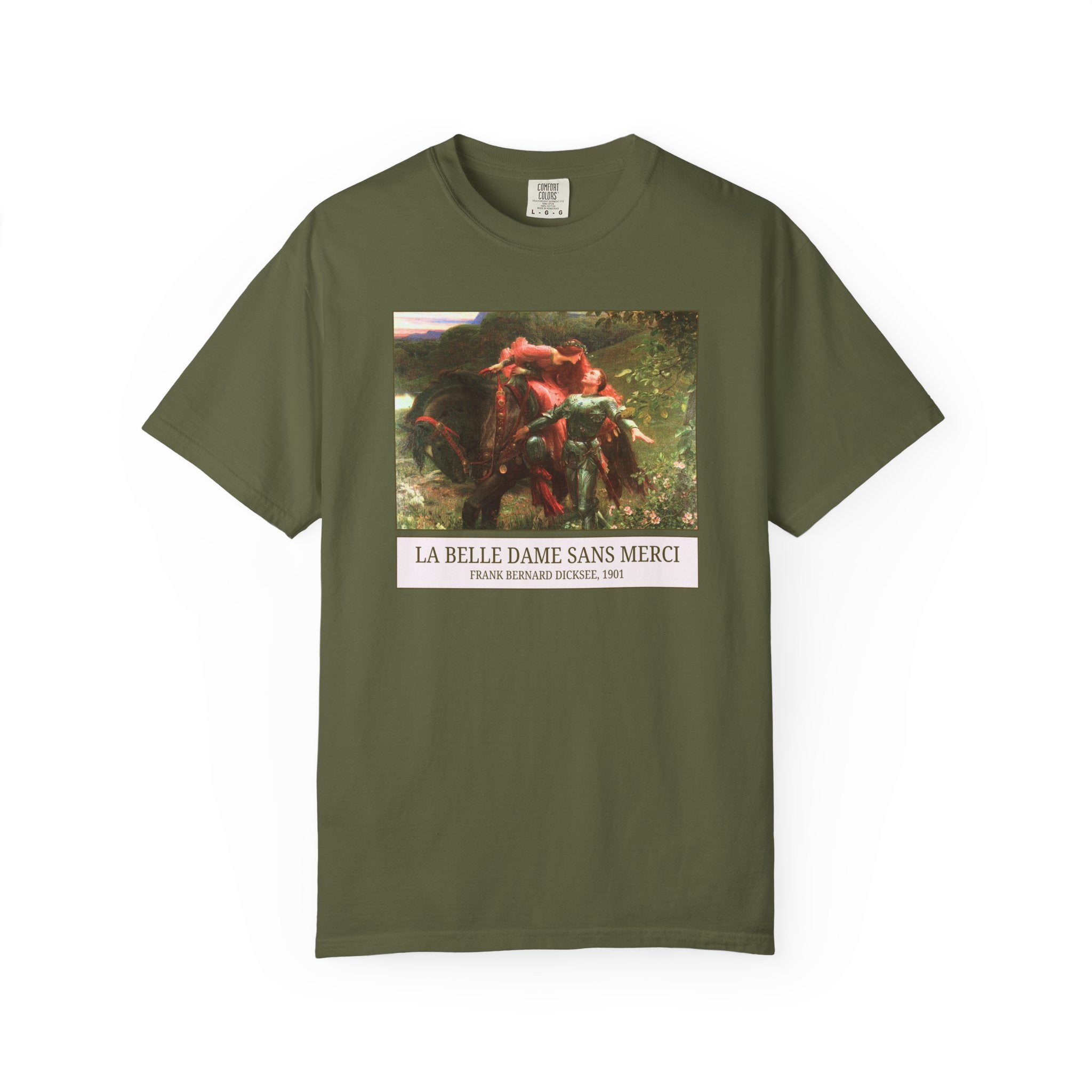 La Belle Dame Sans Merci by Frank Bernard Dicksee, Famous 1900s Painting, European Art History John Keats Poetry, Humanities Teacher Gift - Opal and June