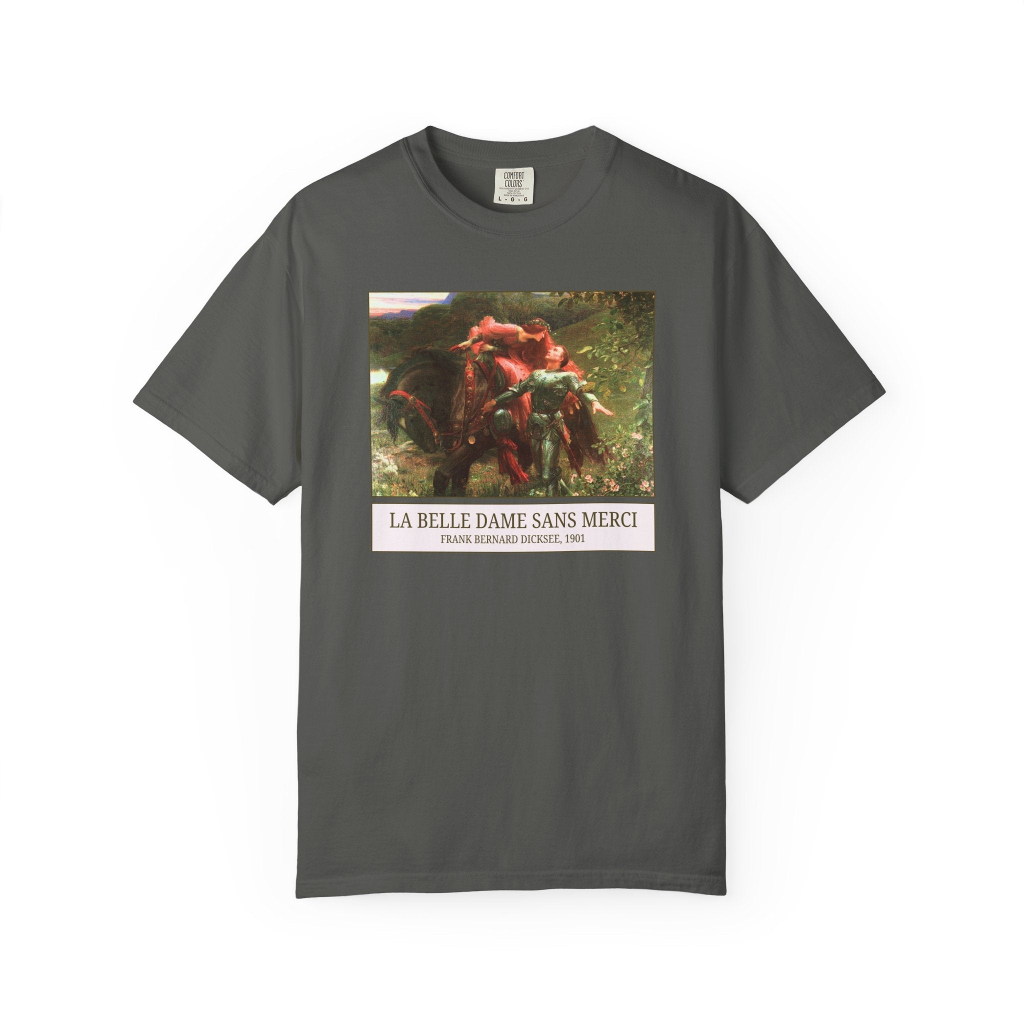 La Belle Dame Sans Merci by Frank Bernard Dicksee, Famous 1900s Painting, European Art History John Keats Poetry, Humanities Teacher Gift - Opal and June