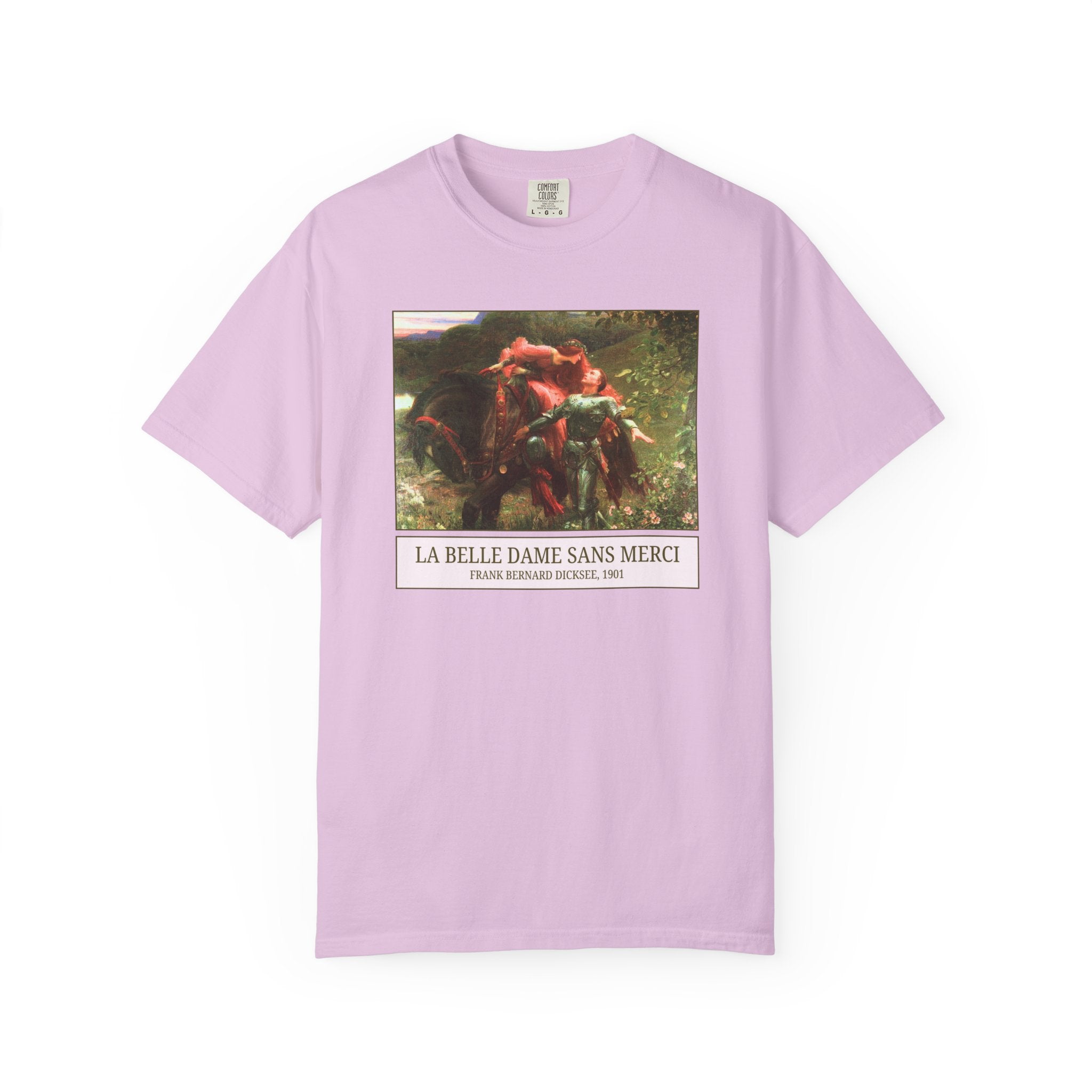 La Belle Dame Sans Merci by Frank Bernard Dicksee, Famous 1900s Painting, European Art History John Keats Poetry, Humanities Teacher Gift - Opal and June