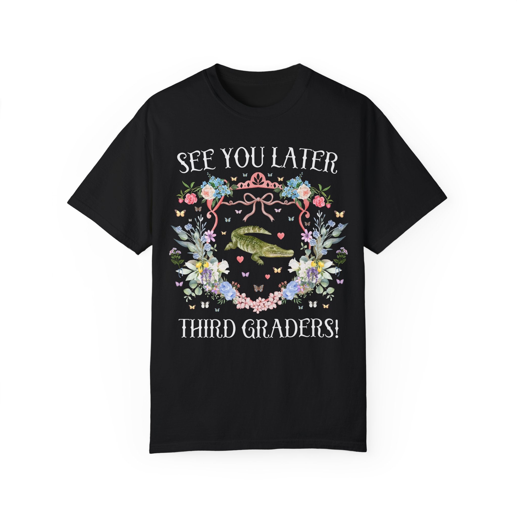 Last Day of School Animal Lover Tee Shirt for Second Teacher: See You Later Third Graders, Cute Goblincore Flower T-Shirt for Teacher - Opal and June