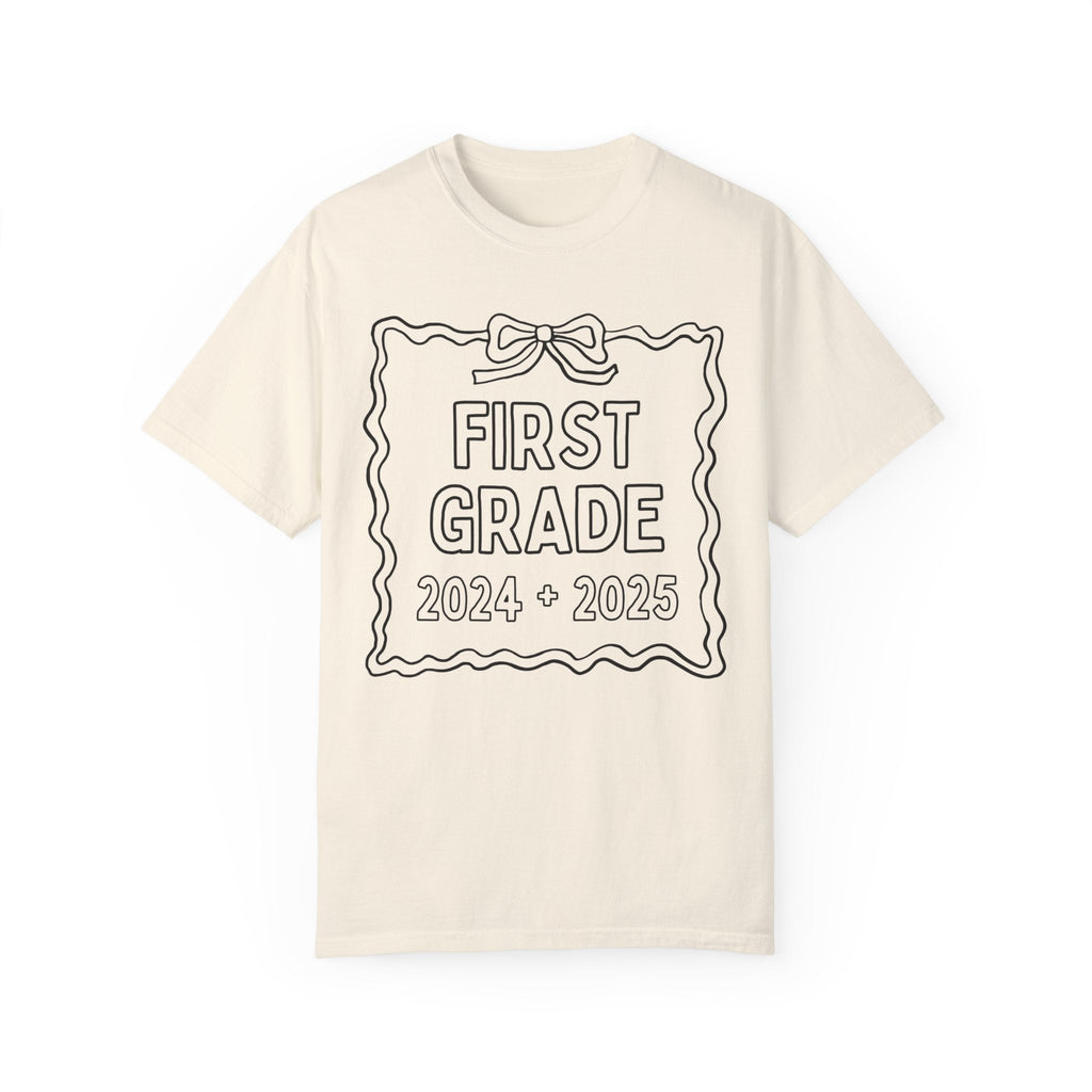 Last Day of School Autograph Tee for First Grade Teacher - Opal and June