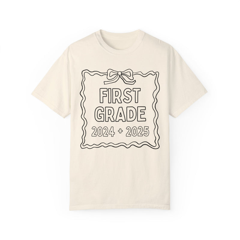 Last Day of School Autograph Tee for First Grade Teacher - Opal and June