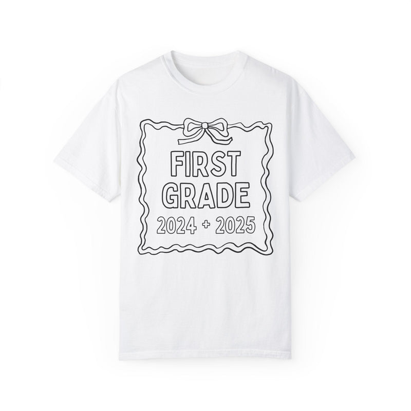 Last Day of School Autograph Tee for First Grade Teacher - Opal and June