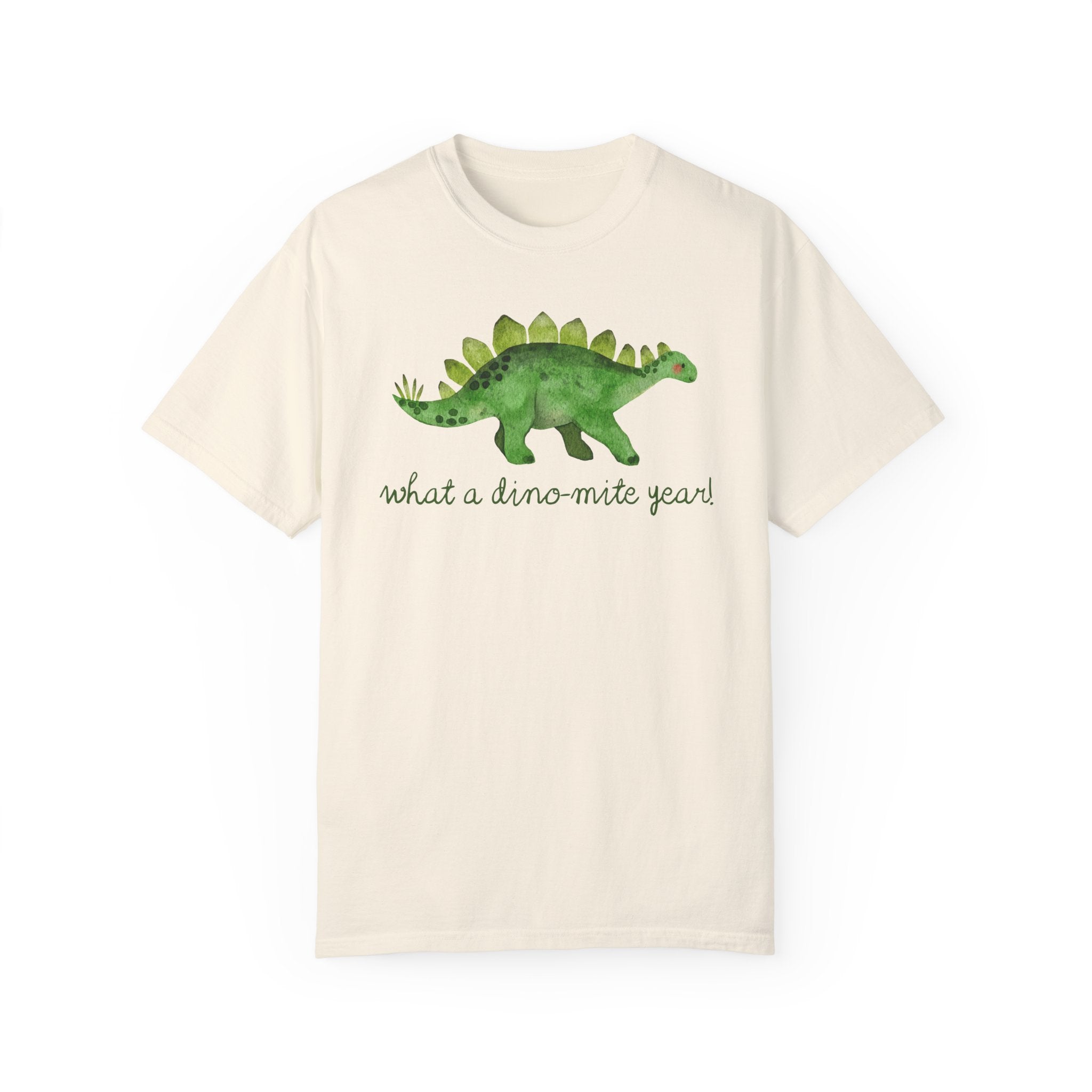 Last Day of School Dinosaur Tee Shirt for Kindergarten Teacher or Science Teacher: What a Dino - Mite Year! Funny Saying Class Dismissed Tee - Opal and June
