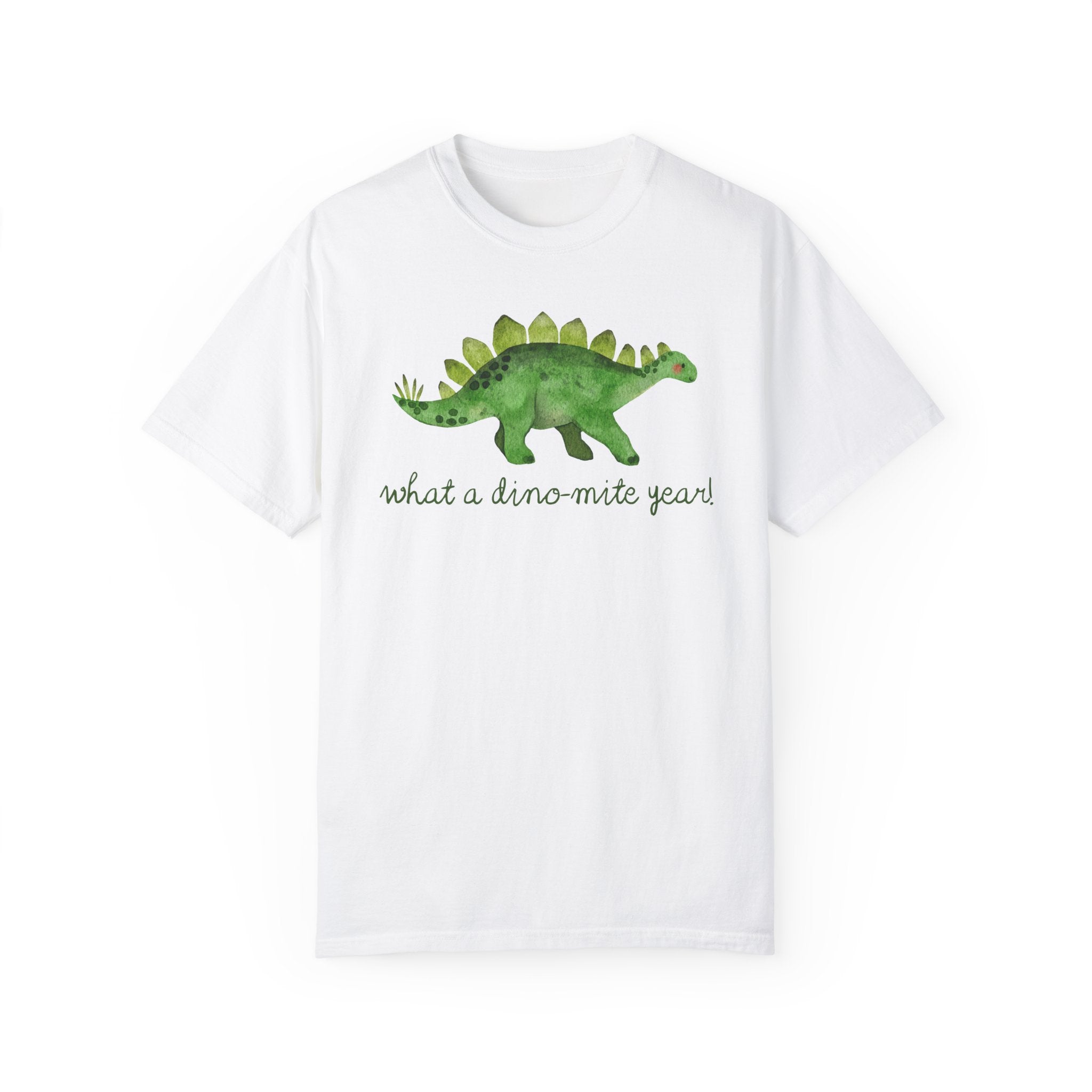 Last Day of School Dinosaur Tee Shirt for Kindergarten Teacher or Science Teacher: What a Dino - Mite Year! Funny Saying Class Dismissed Tee - Opal and June