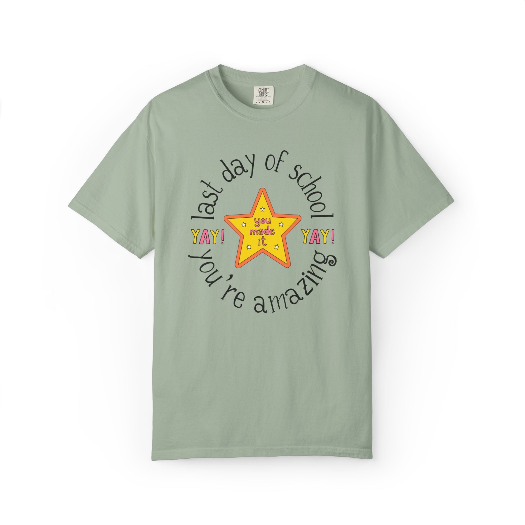 Last Day of School Matching Teacher T-Shirt for Elementary School Teachers or Elementary Office Staff, School Librarian End of Year Tee - Opal and June
