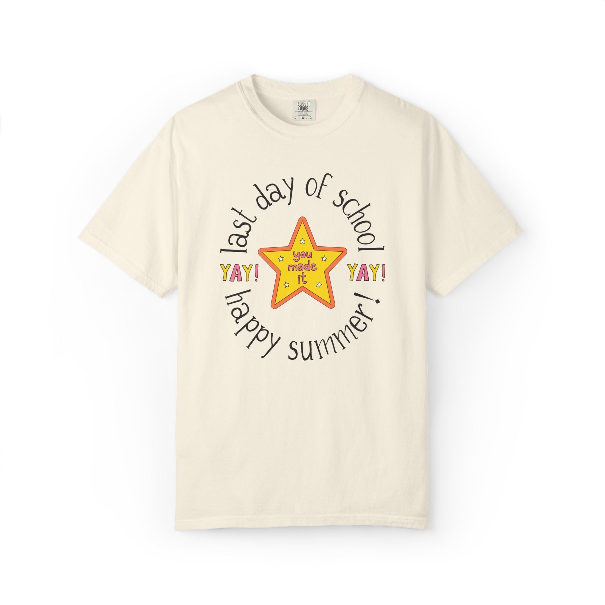 Last Day of School Matching Teacher T-Shirt for Elementary School Teachers or Elementary Office Staff, School Librarian End of Year Tee - Opal and June