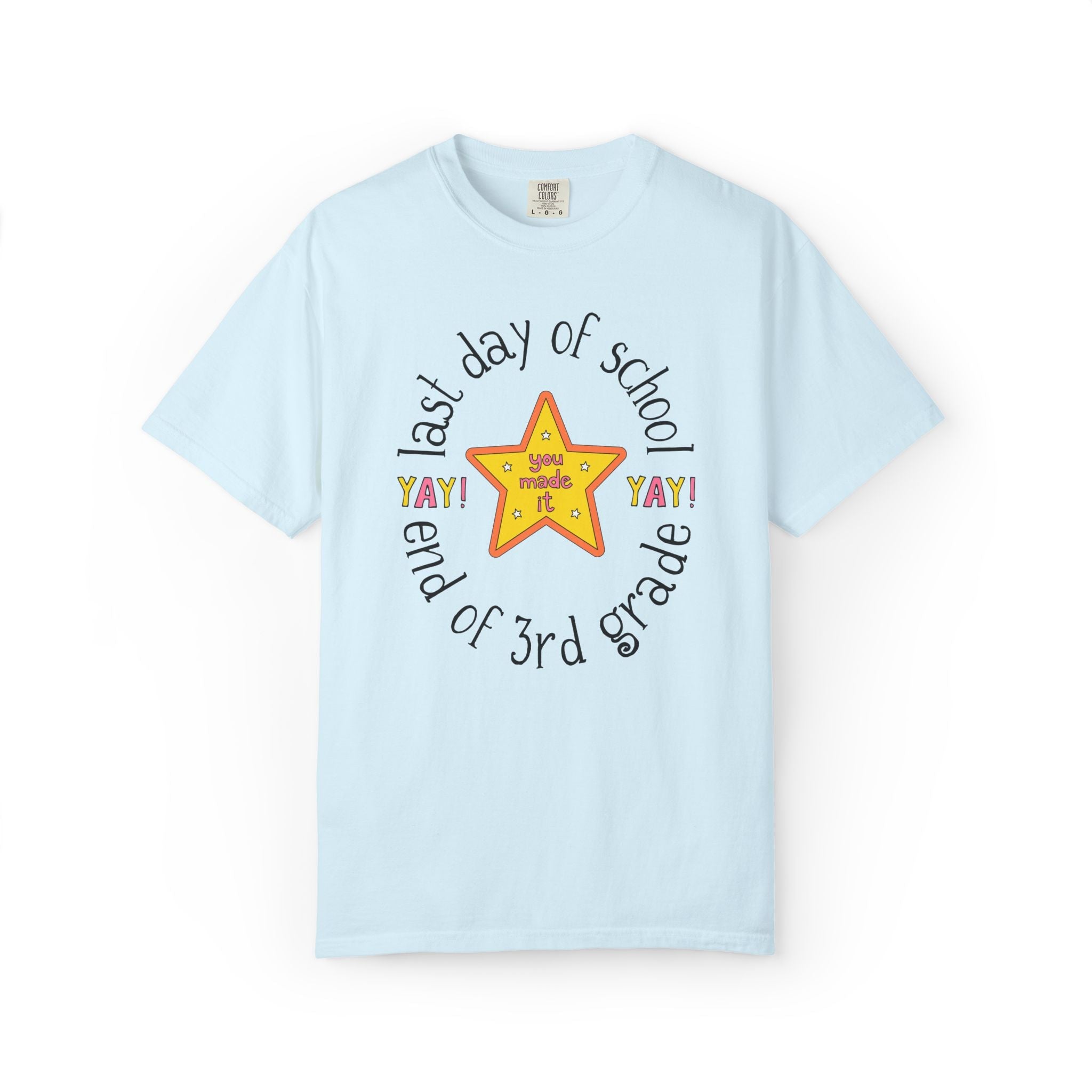 Last Day of School Matching Teacher T-Shirt for Elementary School Teachers or Elementary Office Staff, School Librarian End of Year Tee - Opal and June
