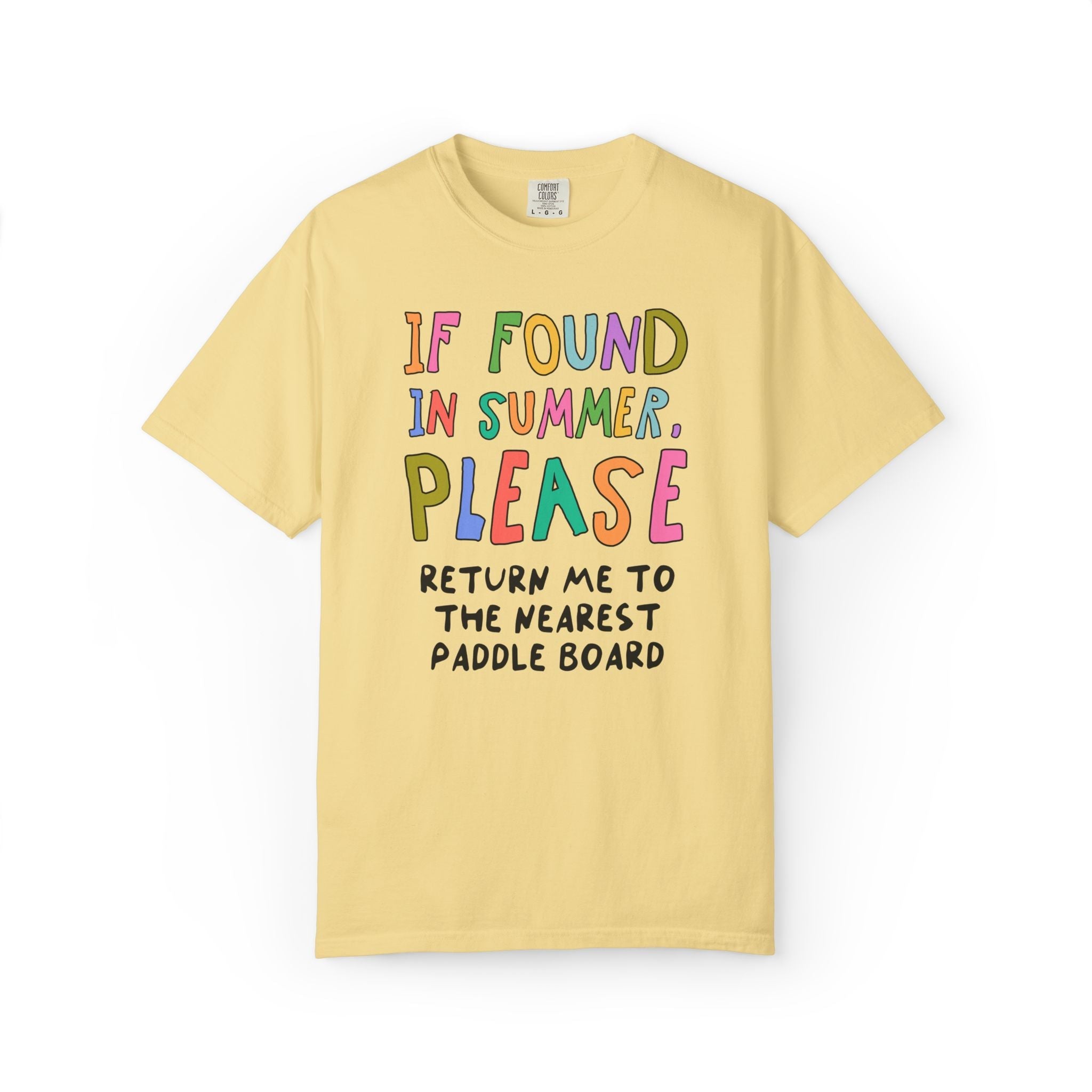 Last Day of School Matching Teacher T-Shirt for Elementary School Teachers or High School Staff: If Found This Summer, Silly 90s Aesthetic - Opal and June
