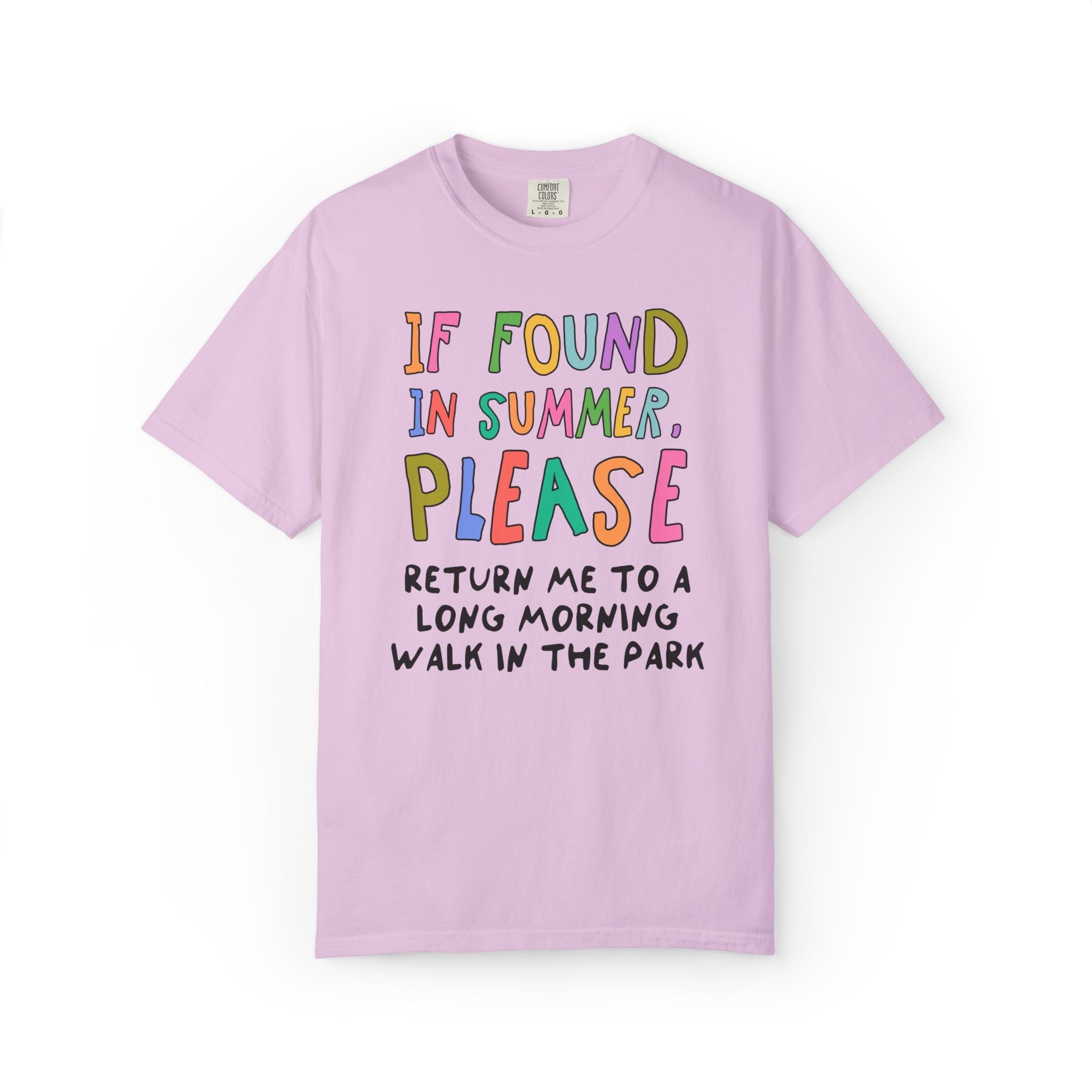 Last Day of School Matching Teacher T-Shirt for Elementary School Teachers or High School Staff: If Found This Summer, Silly 90s Aesthetic - Opal and June