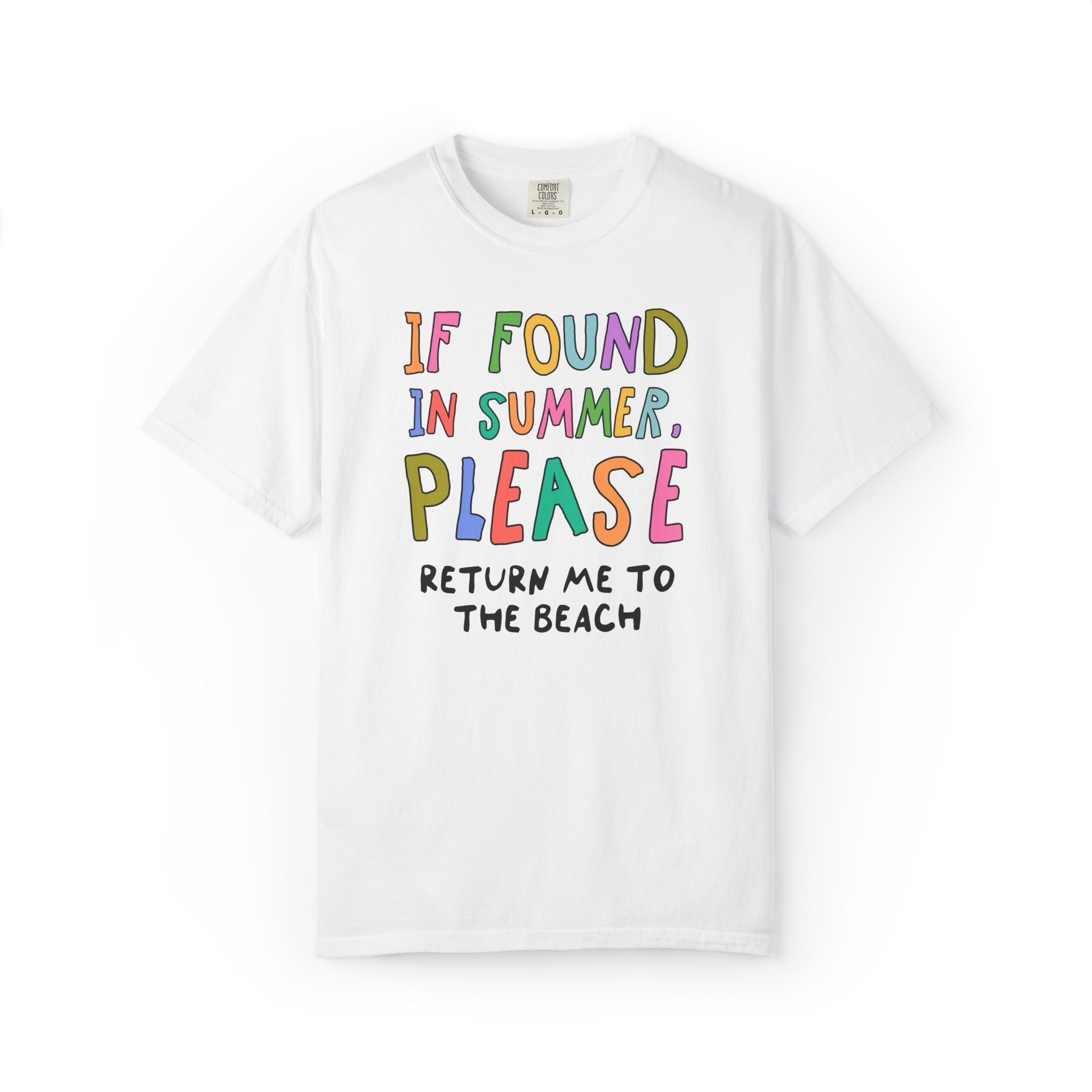 Last Day of School Matching Teacher T-Shirt for Elementary School Teachers or High School Staff: If Found This Summer, Silly 90s Aesthetic - Opal and June