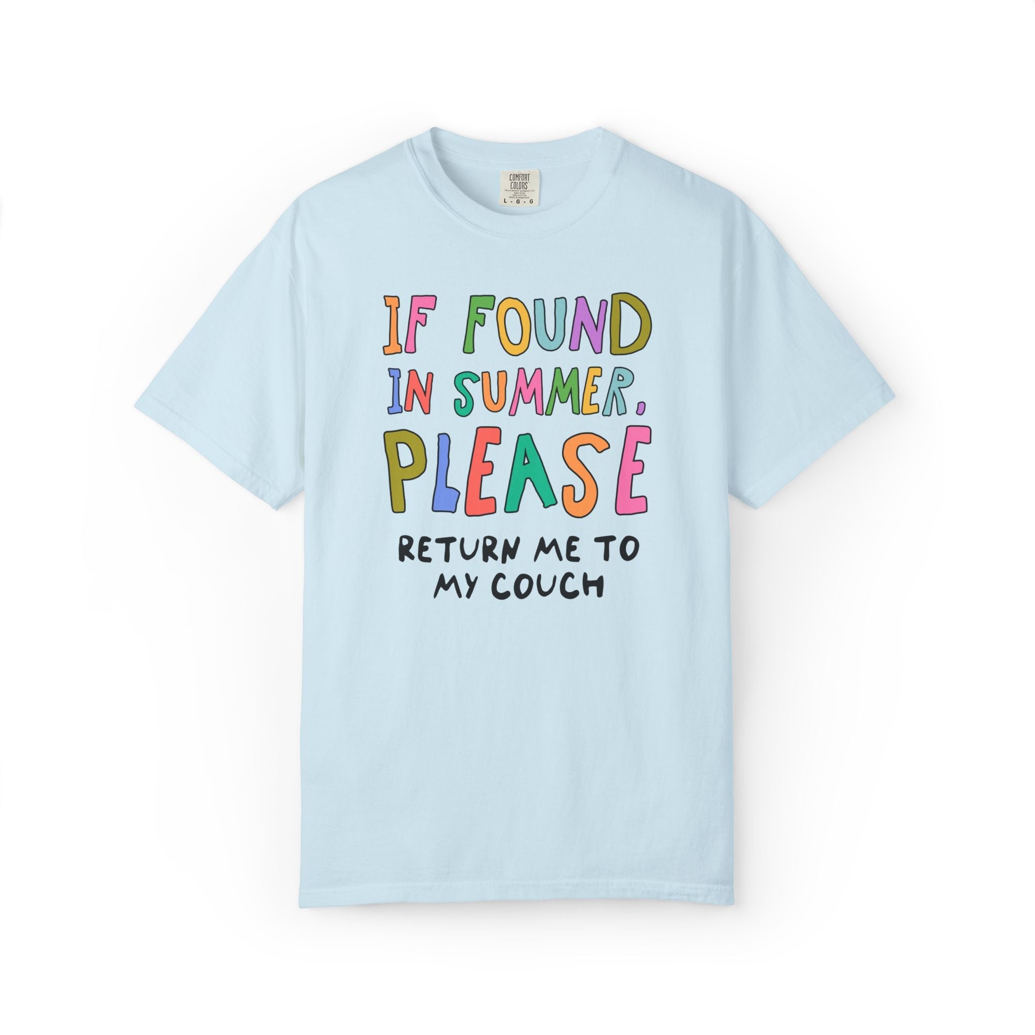 Last Day of School Matching Teacher T-Shirt for Elementary School Teachers or High School Staff: If Found This Summer, Silly 90s Aesthetic - Opal and June