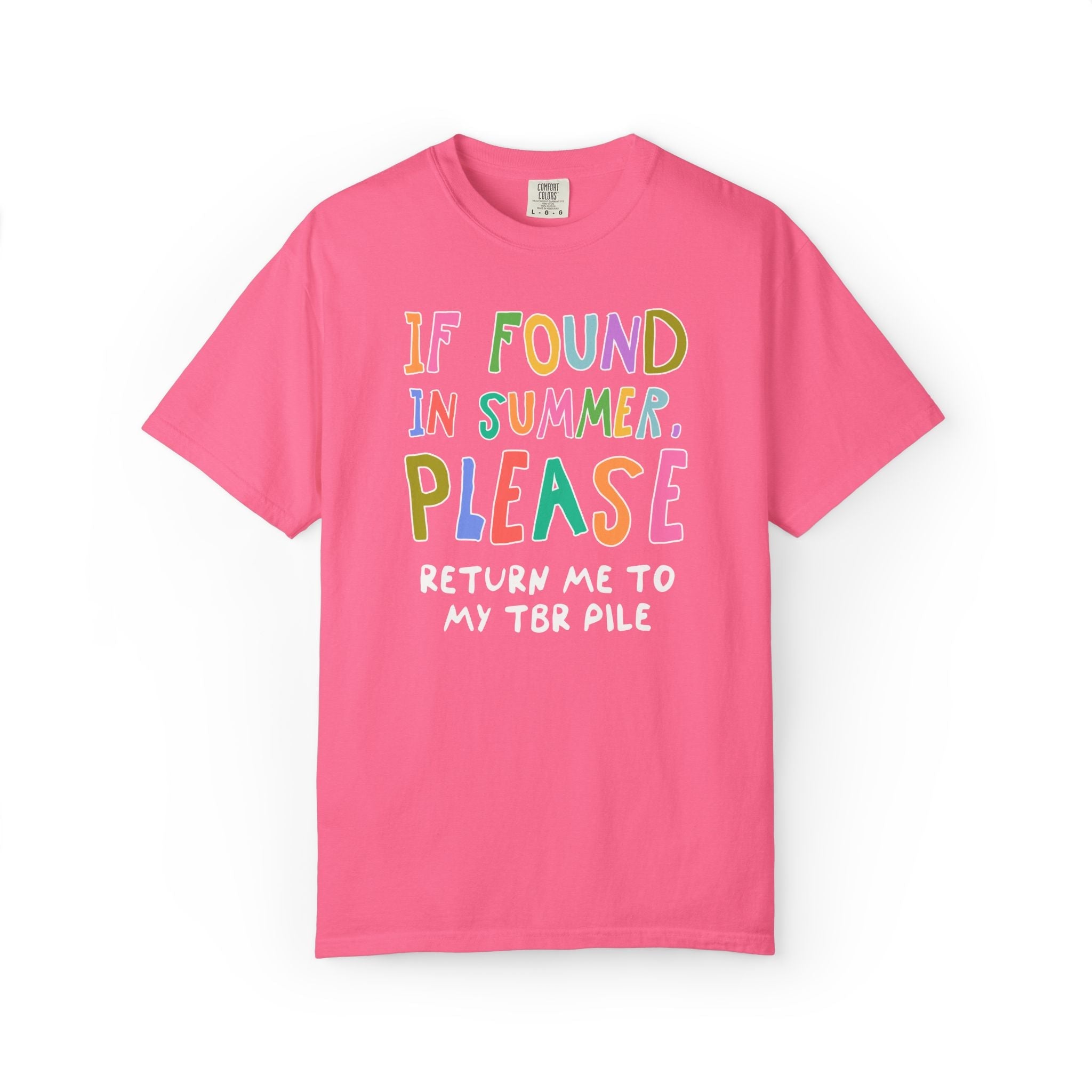 Last Day of School Matching Teacher T-Shirt for Elementary School Teachers or High School Staff: If Found This Summer, Silly 90s Aesthetic - Opal and June