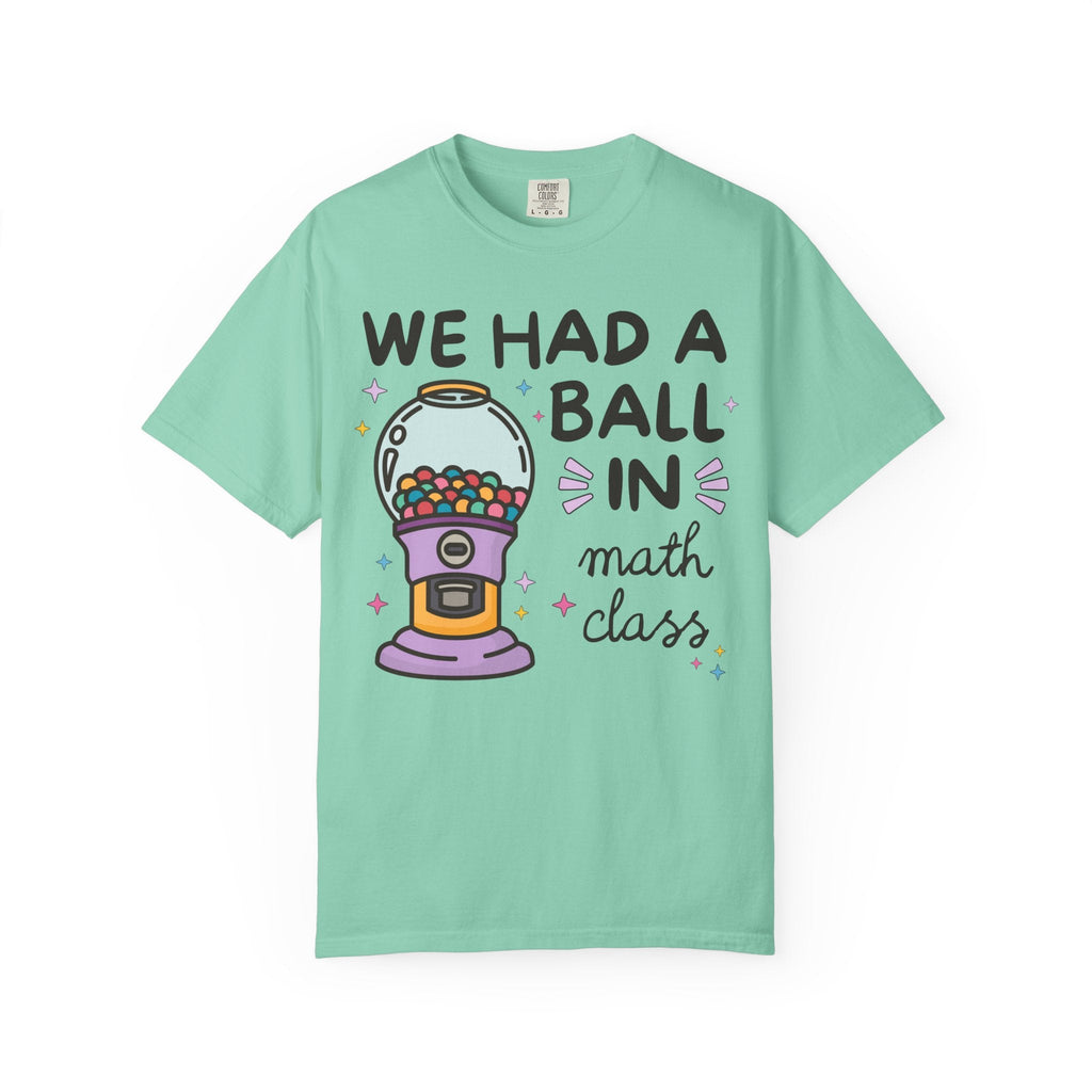 Last Day of School Math Teacher Tee Shirt for Math Department, Algebra Teaching Assistant, Colorful 90s Vibe, End of School, Class Dismissed - Opal and June