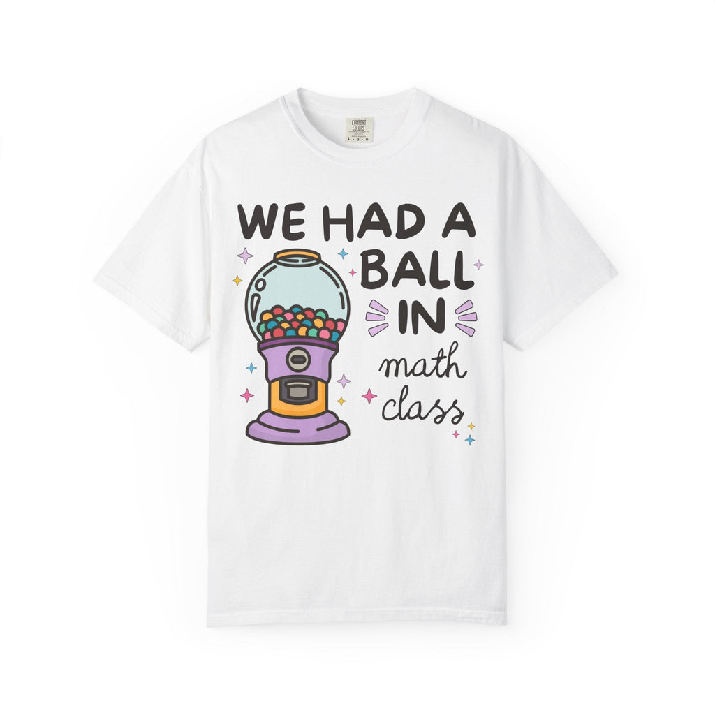 Last Day of School Math Teacher Tee Shirt for Math Department, Algebra Teaching Assistant, Colorful 90s Vibe, End of School, Class Dismissed - Opal and June