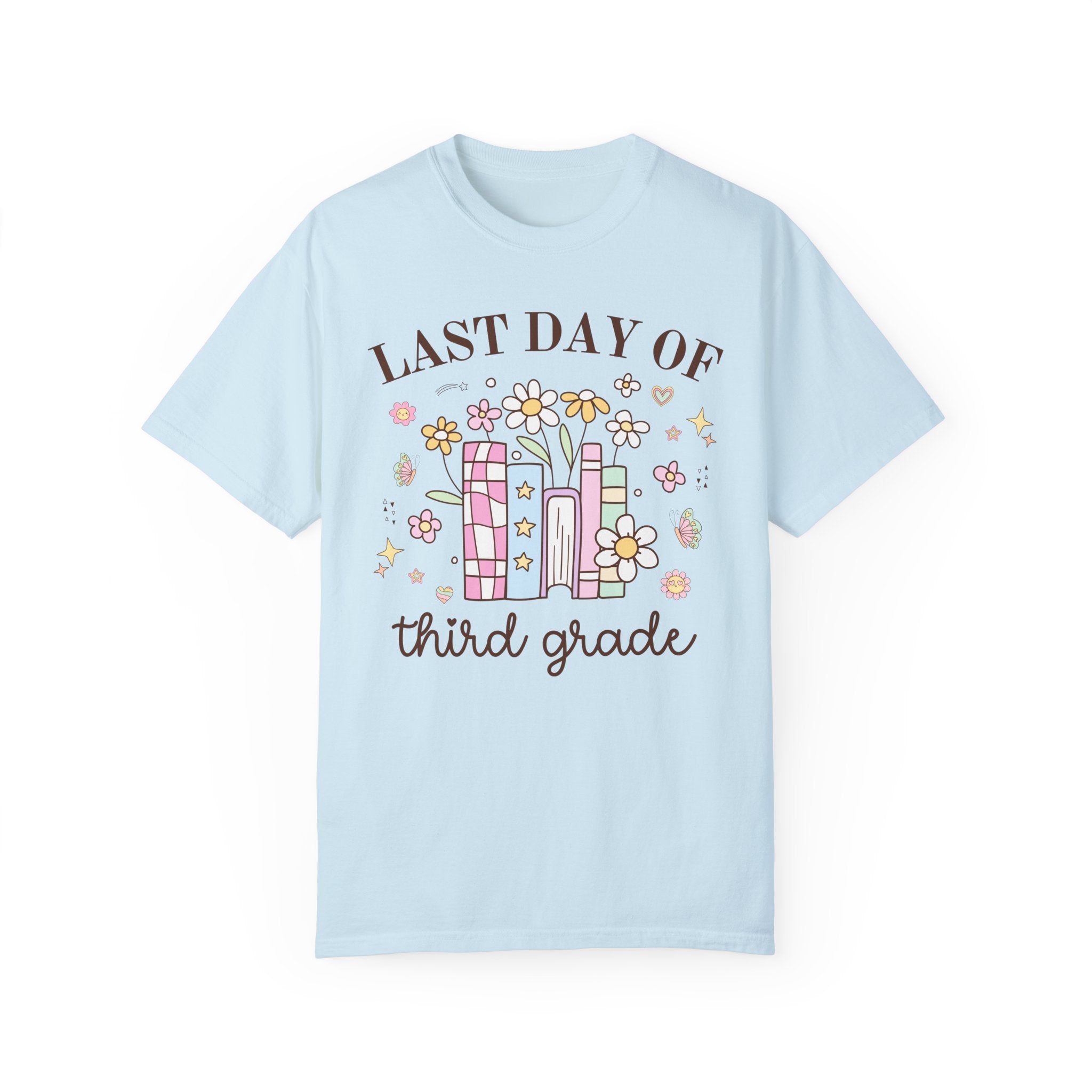 Last Day of School Teacher or School Principal Tee Shirt: Cute Bookish Class Dismissed T-Shirt, Out for Summer Elementary or Preschool Tee - Opal and June