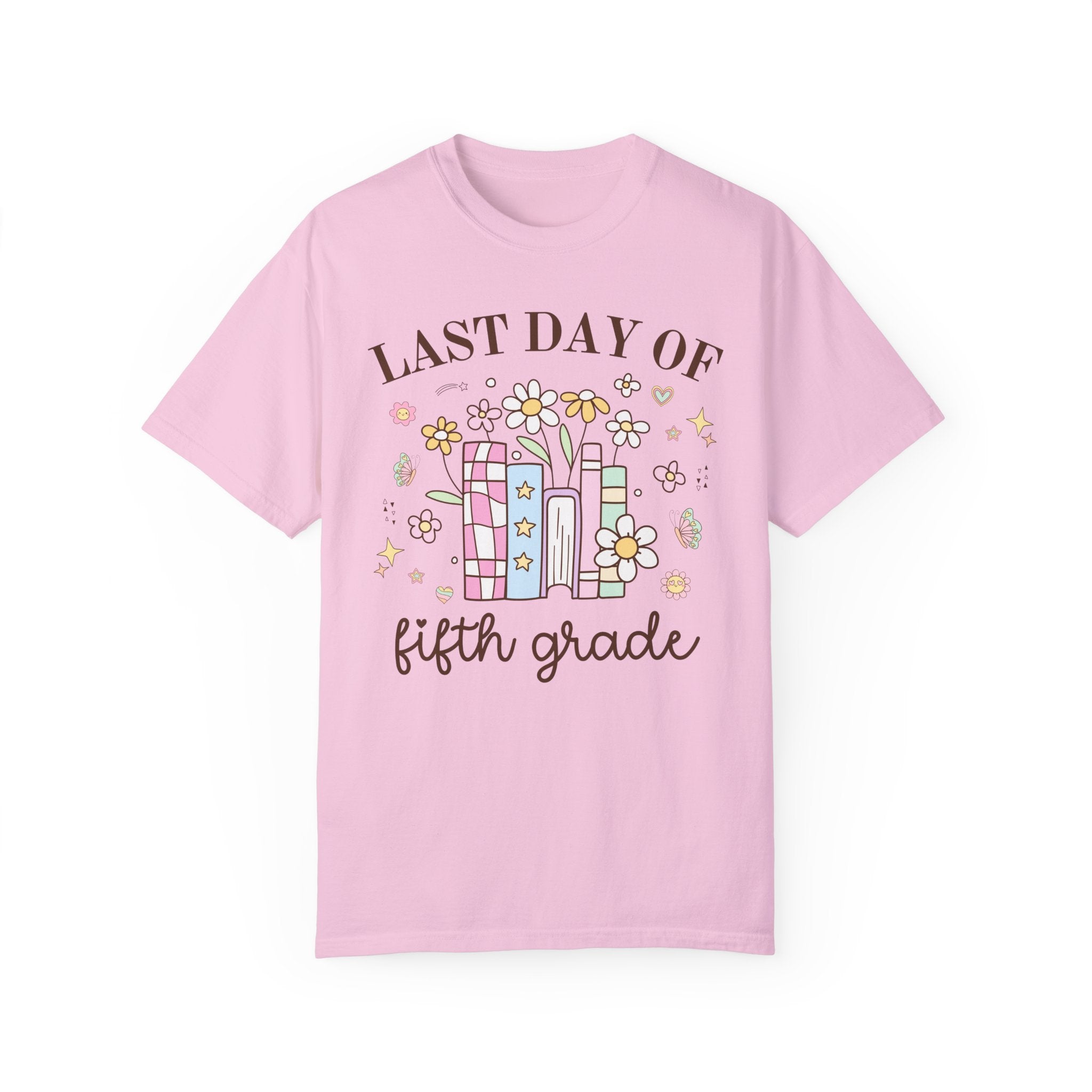 Last Day of School Teacher or School Principal Tee Shirt: Cute Bookish Class Dismissed T-Shirt, Out for Summer Elementary or Preschool Tee - Opal and June