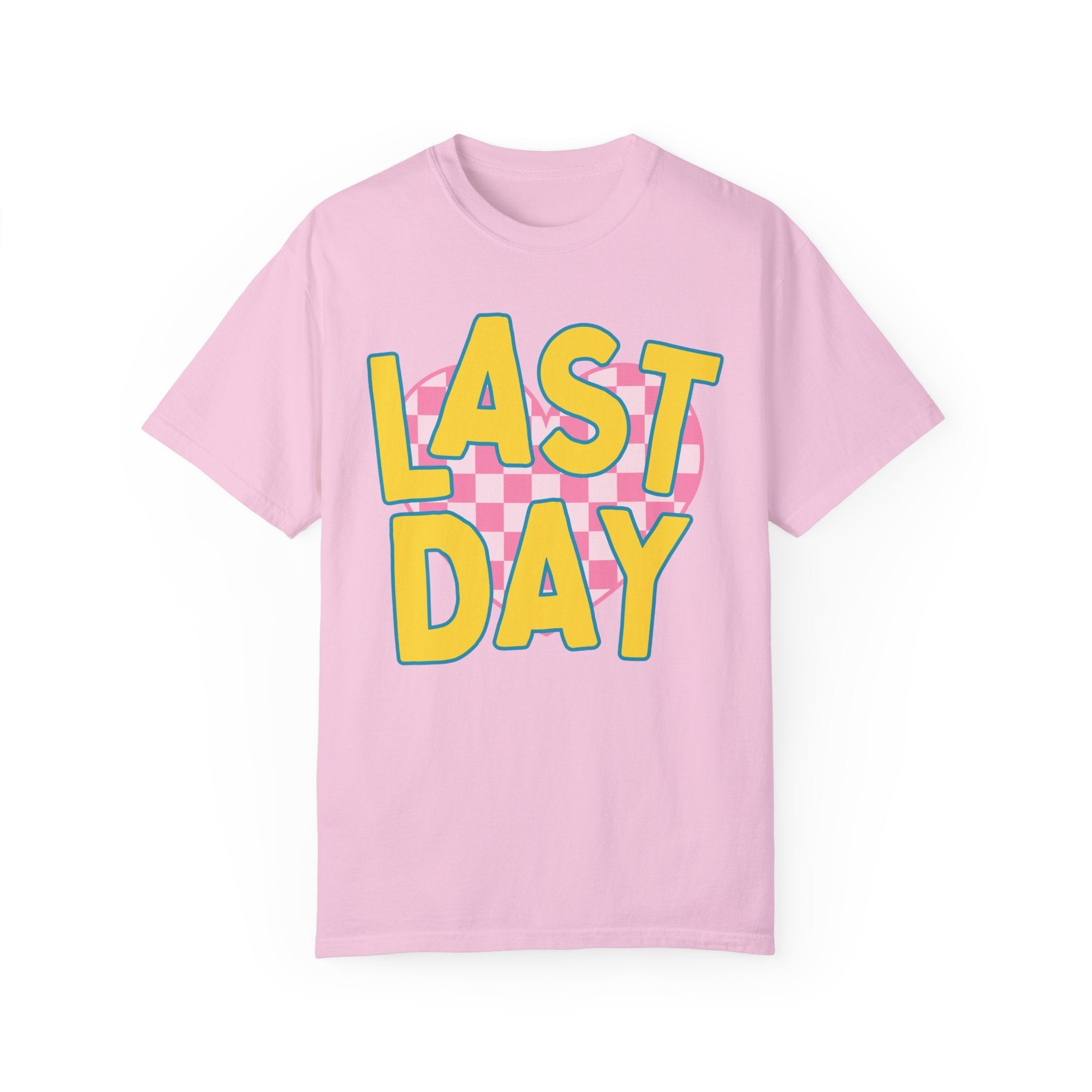 Last Day of School Teacher T-Shirt with Cute Retro Aesthetic, End of School Class Dismissed Shirt, Matching Kindergarten or First Grade Crew - Opal and June