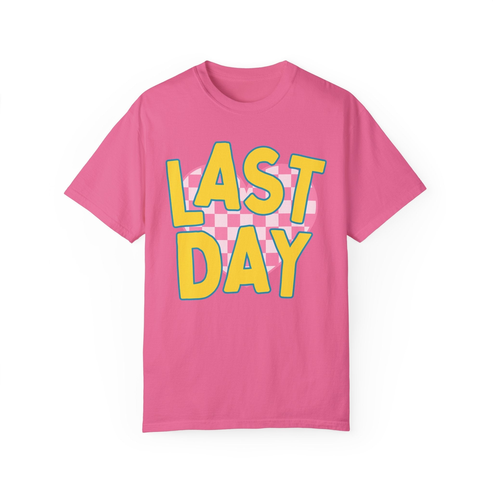 Last Day of School Teacher T-Shirt with Cute Retro Aesthetic, End of School Class Dismissed Shirt, Matching Kindergarten or First Grade Crew - Opal and June