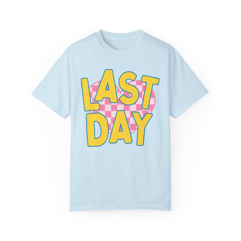 Last Day of School Teacher T-Shirt with Cute Retro Aesthetic, End of School Class Dismissed Shirt, Matching Kindergarten or First Grade Crew - Opal and June