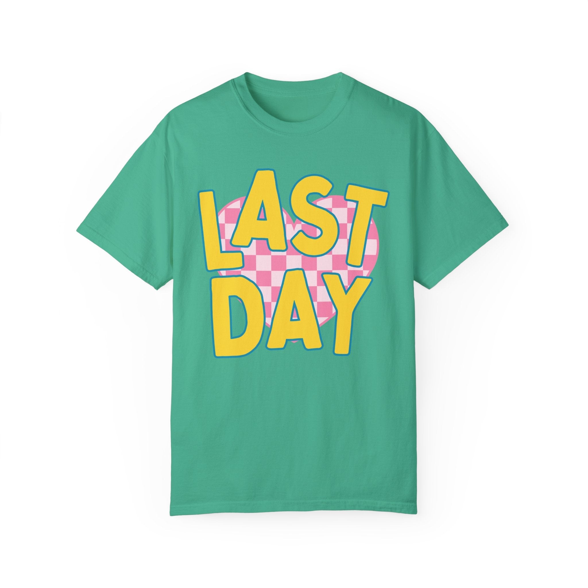 Last Day of School Teacher T-Shirt with Cute Retro Aesthetic, End of School Class Dismissed Shirt, Matching Kindergarten or First Grade Crew - Opal and June