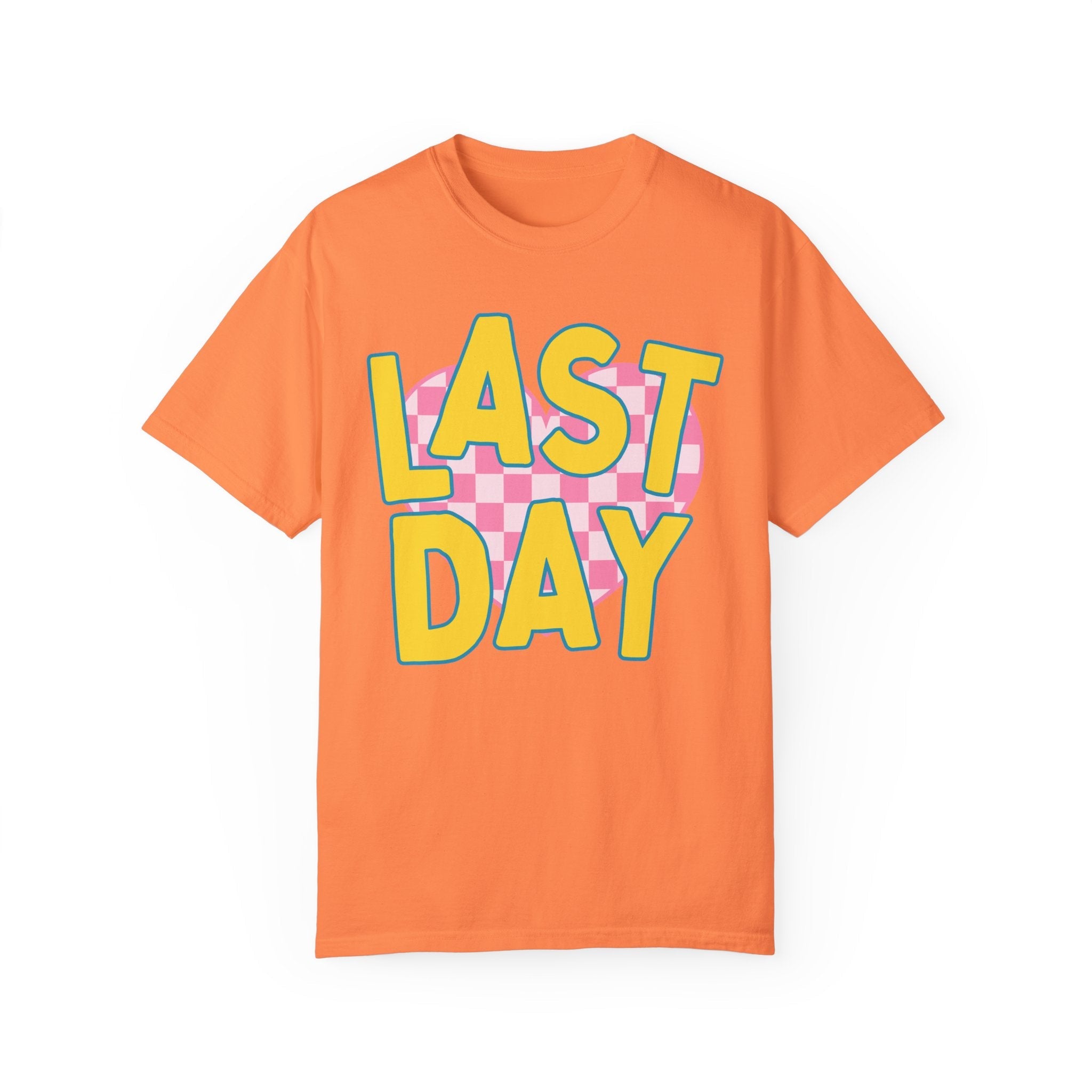 Last Day of School Teacher T-Shirt with Cute Retro Aesthetic, End of School Class Dismissed Shirt, Matching Kindergarten or First Grade Crew - Opal and June
