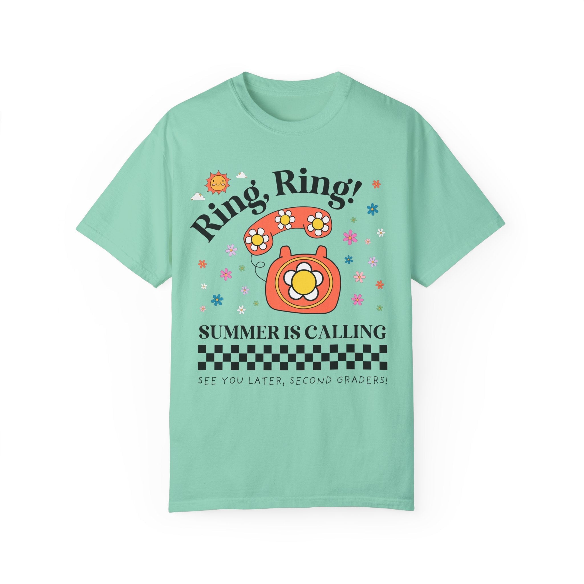 Last Day of School Teacher Tee Shirt for First Grade Teacher or Second Grade Teacher: Funny Saying End of School Year 90s Aesthetic T-Shirt - Opal and June