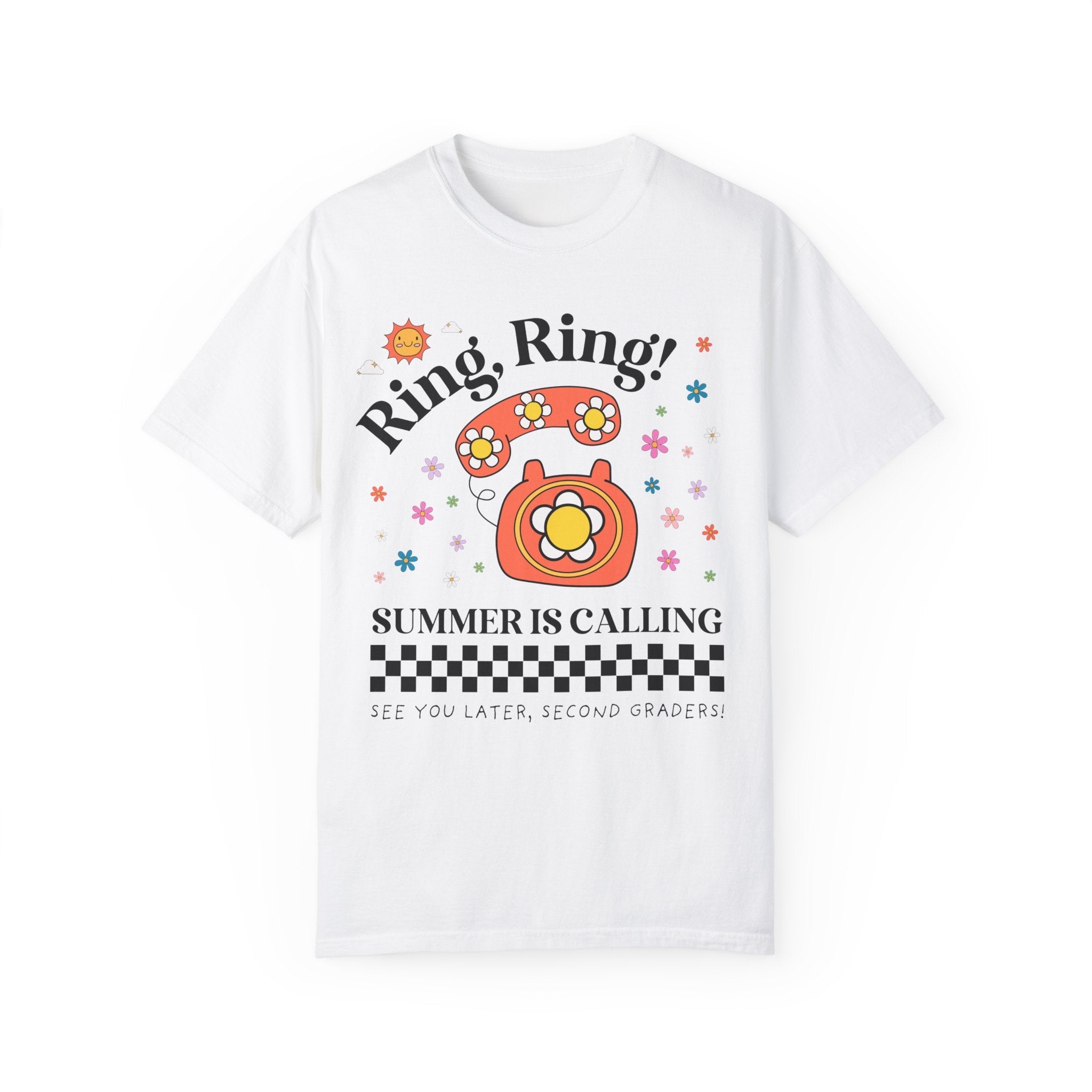 Last Day of School Teacher Tee Shirt for First Grade Teacher or Second Grade Teacher: Funny Saying End of School Year 90s Aesthetic T-Shirt - Opal and June