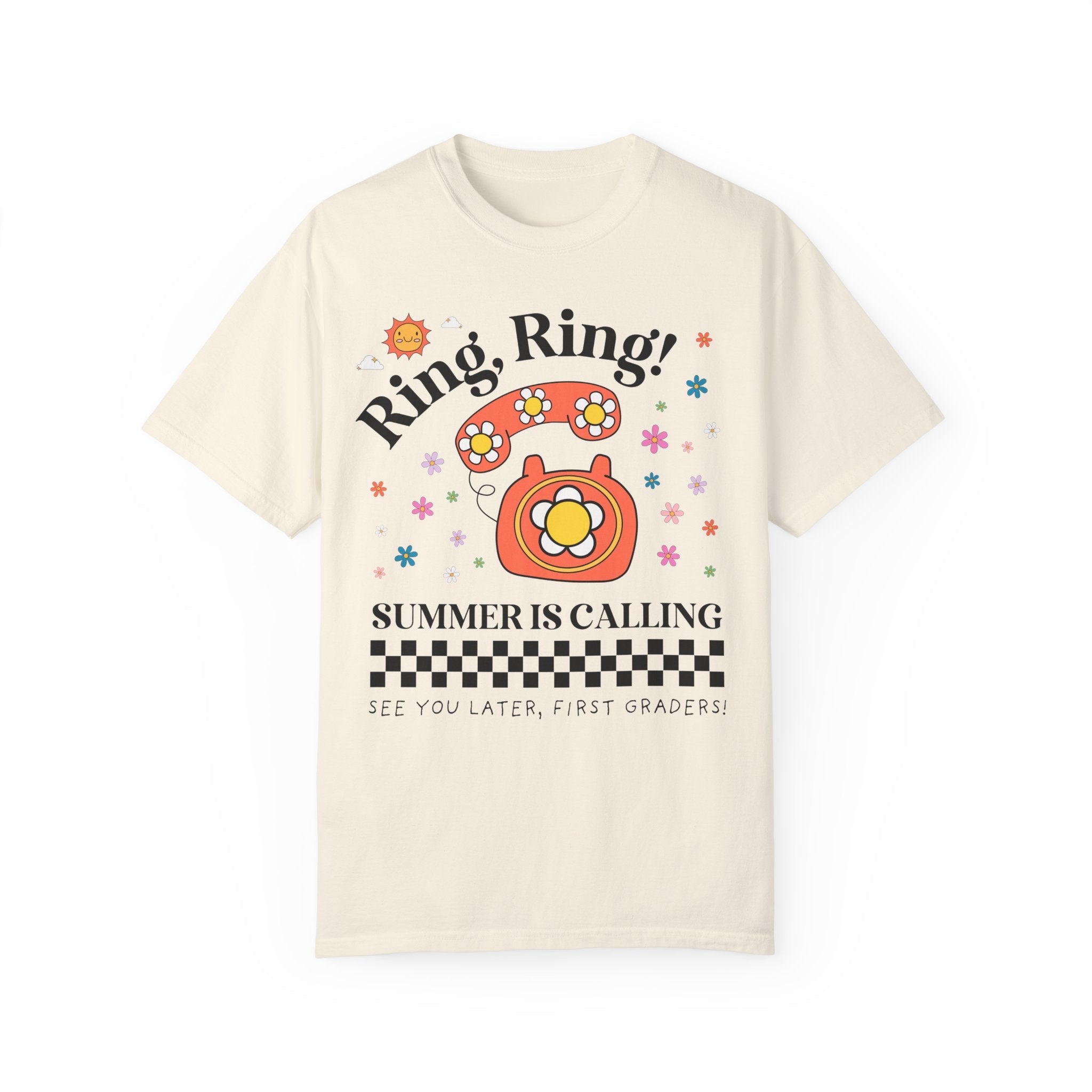 Last Day of School Teacher Tee Shirt for Kindergarten Teacher or First Grade Teacher: Funny Saying End of School Year 90s Aesthetic T-Shirt - Opal and June