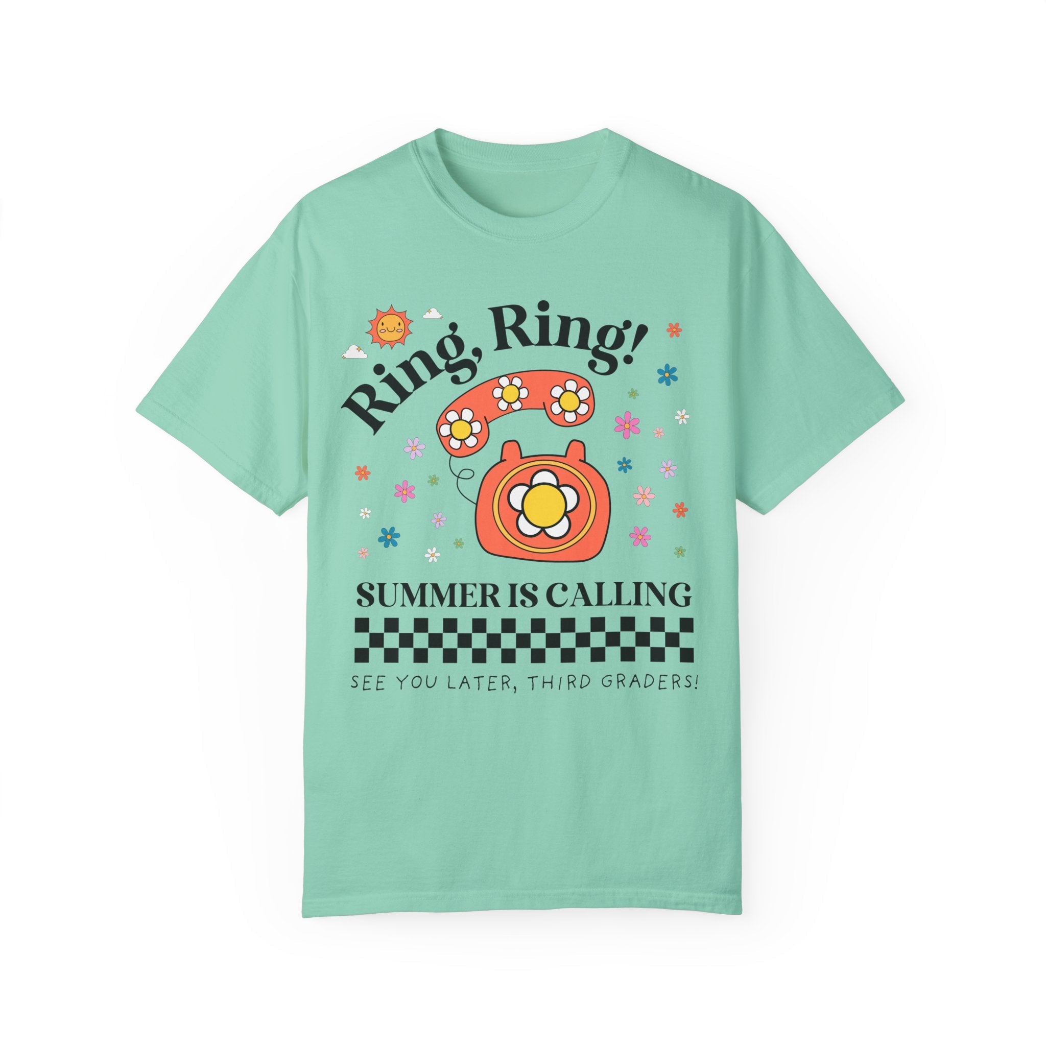 Last Day of School Teacher Tee Shirt for Second Grade Teacher or Third Grade Teacher: Funny Saying End of School Year 90s Aesthetic T-Shirt - Opal and June