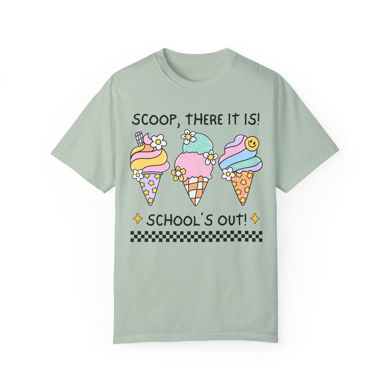 Last Day of School Tee Shirt for Kindergarten Teacher, First Grade Crew: Funny Saying End of School Year Tee with Ice Cream, Class Dismissed - Opal and June