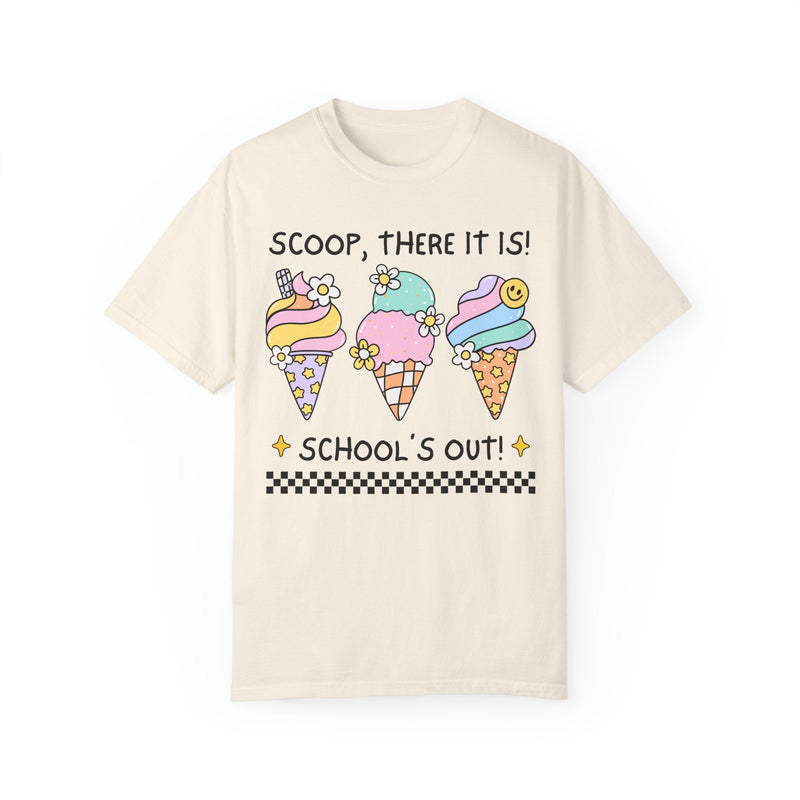 Last Day of School Tee Shirt for Kindergarten Teacher, First Grade Crew: Funny Saying End of School Year Tee with Ice Cream, Class Dismissed - Opal and June