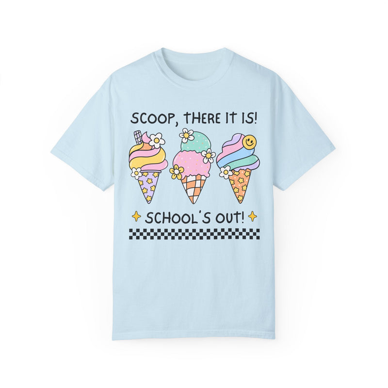 Last Day of School Tee Shirt for Kindergarten Teacher, First Grade Crew: Funny Saying End of School Year Tee with Ice Cream, Class Dismissed - Opal and June